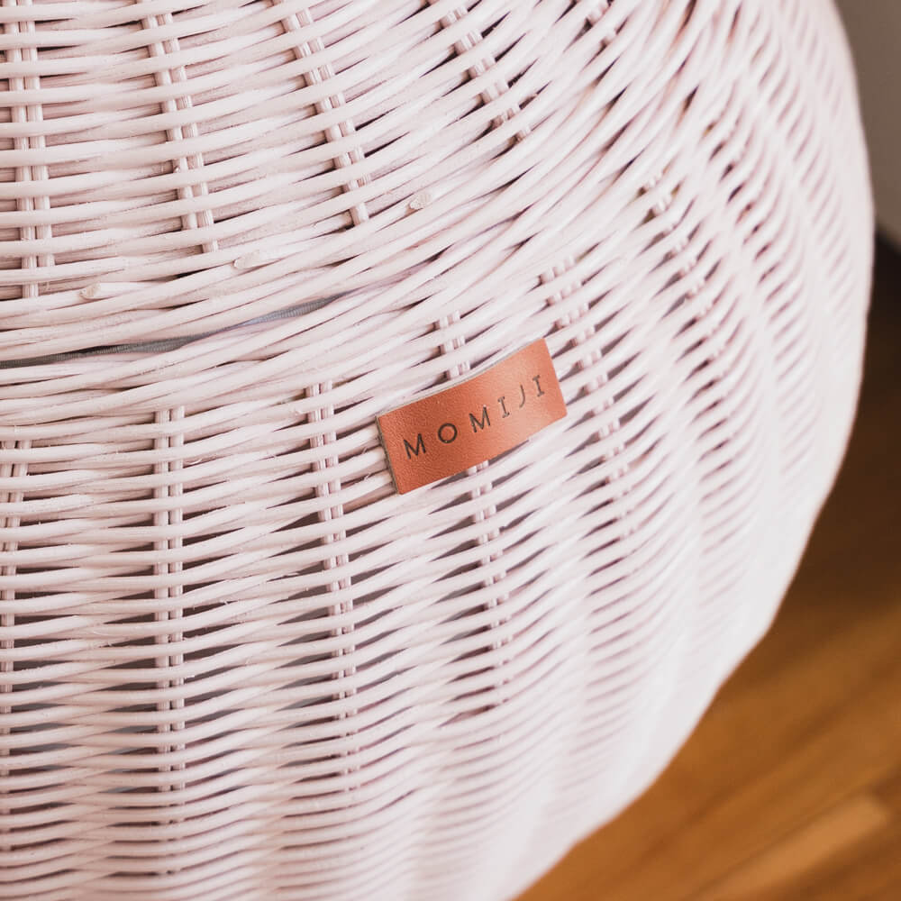Apple Rattan Storage Basket - Pink - image 5