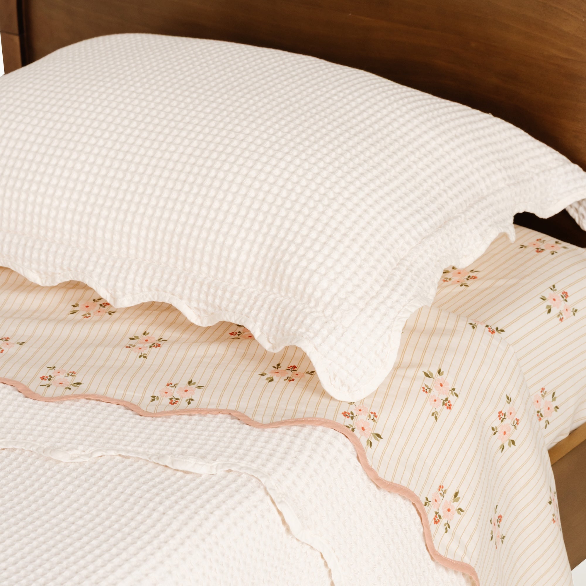 Waffle Knit Coverlet Set - image 7