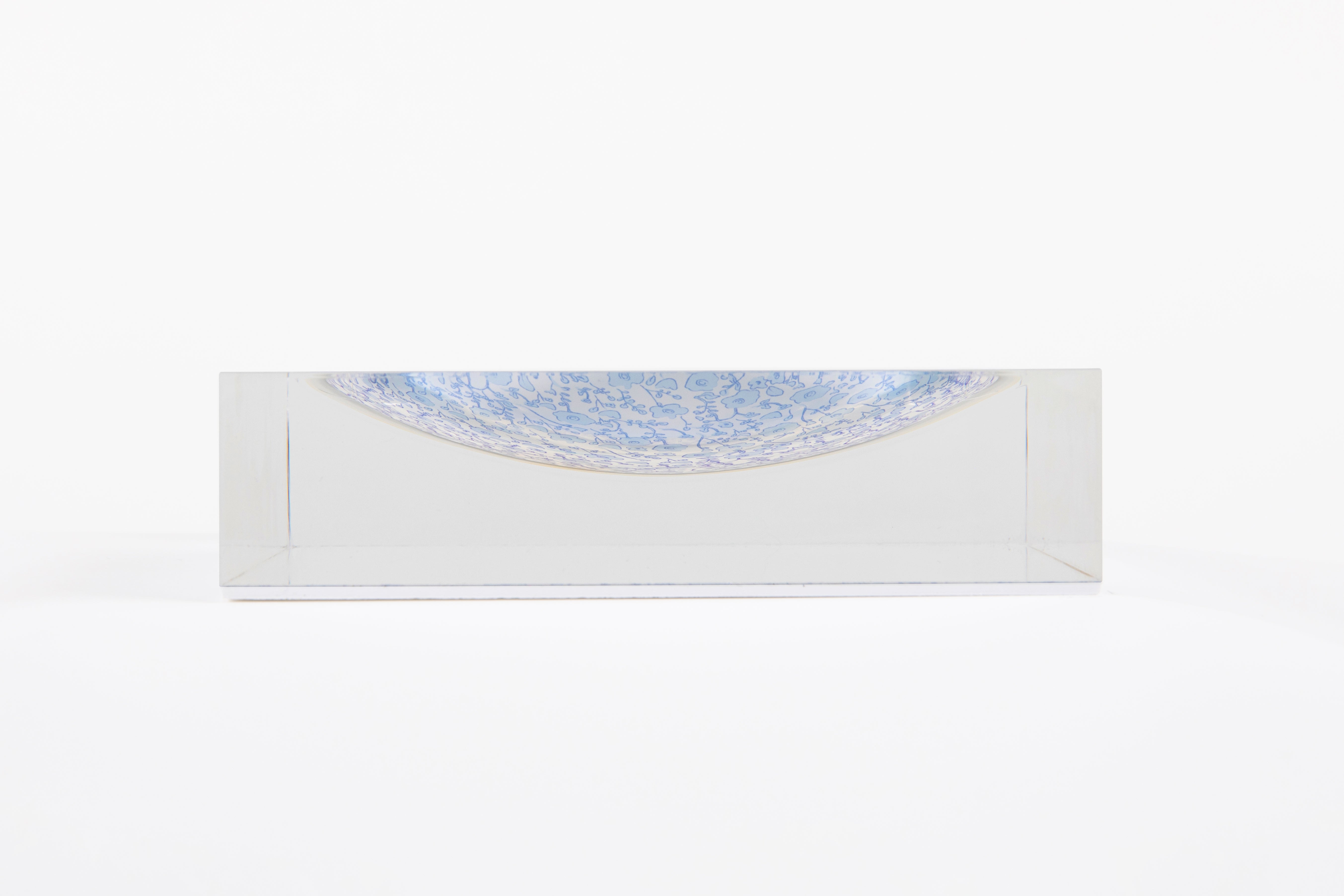 Blooming Toile Candy Dish - Blue - image 2