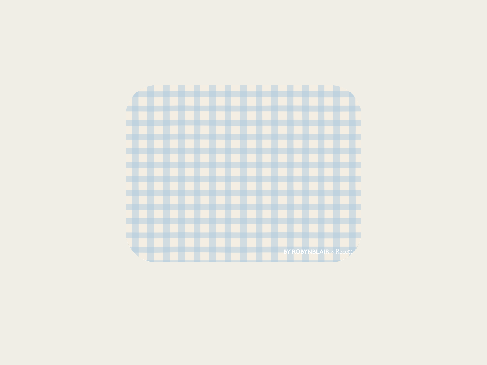 Blue Gingham Placemat - Set of 2