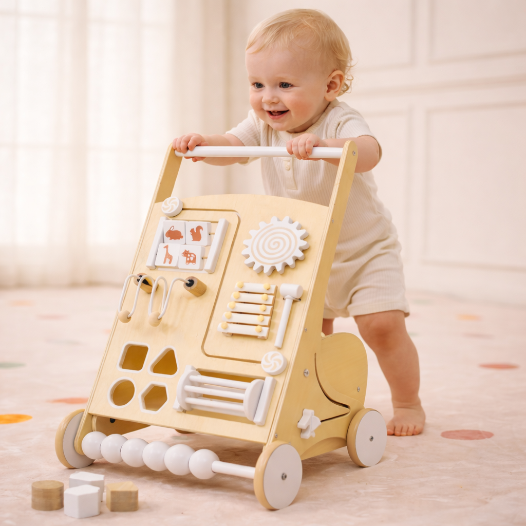 Wooden Baby Activity Walker
