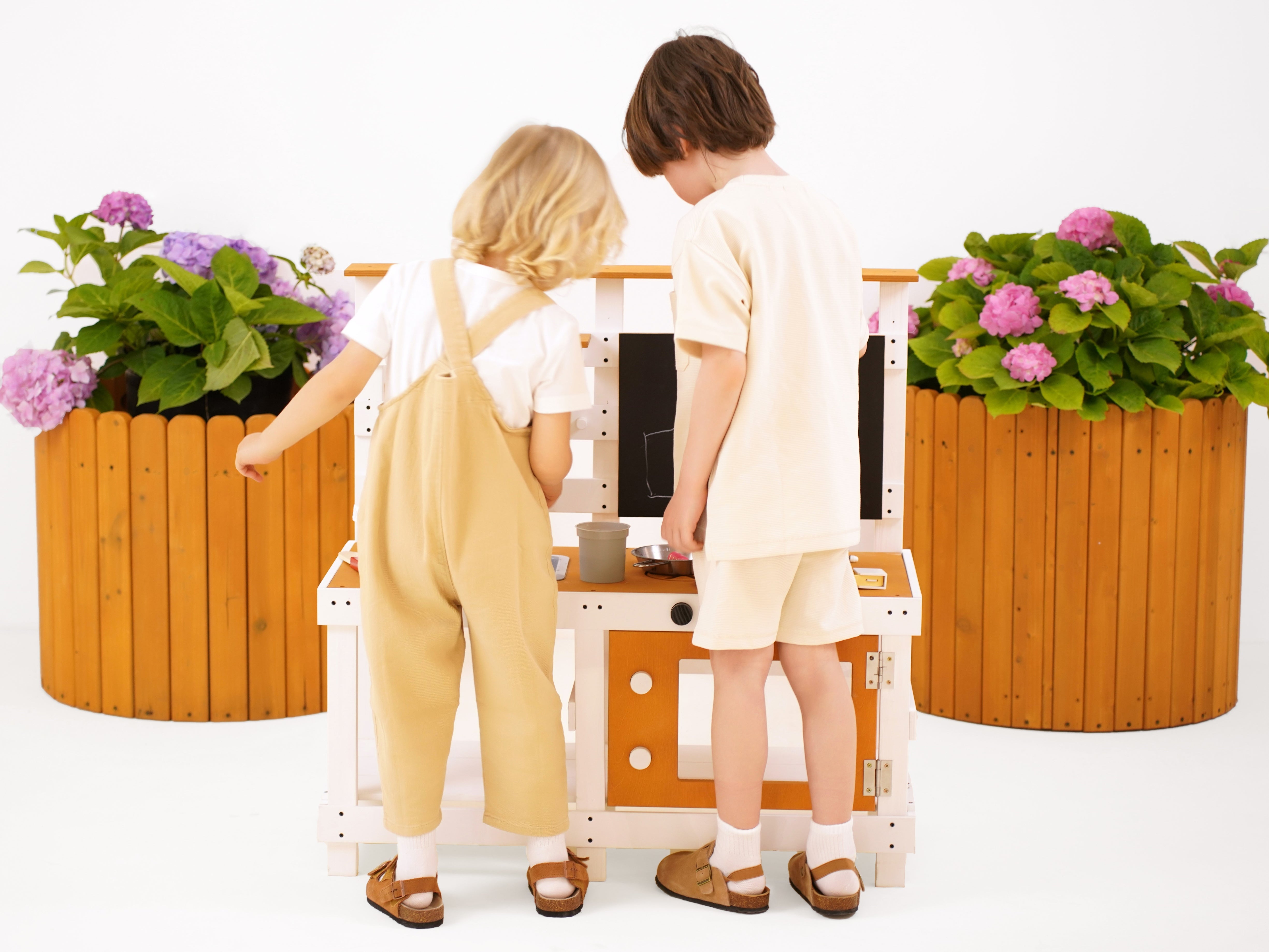 Outdoor Wooden Play Kitchen - image 3