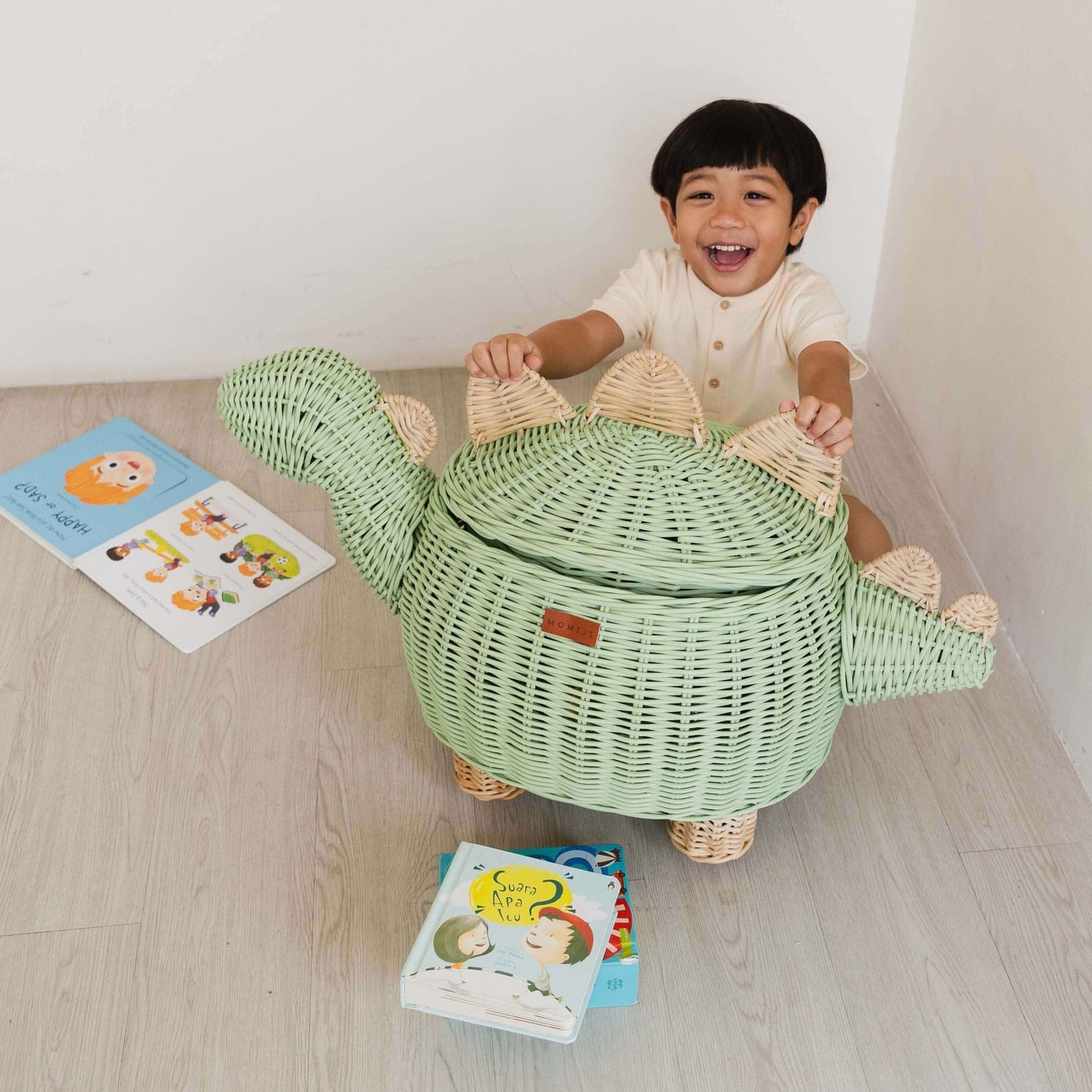 Dinosaur Storage Basket - Mint Green - image 4