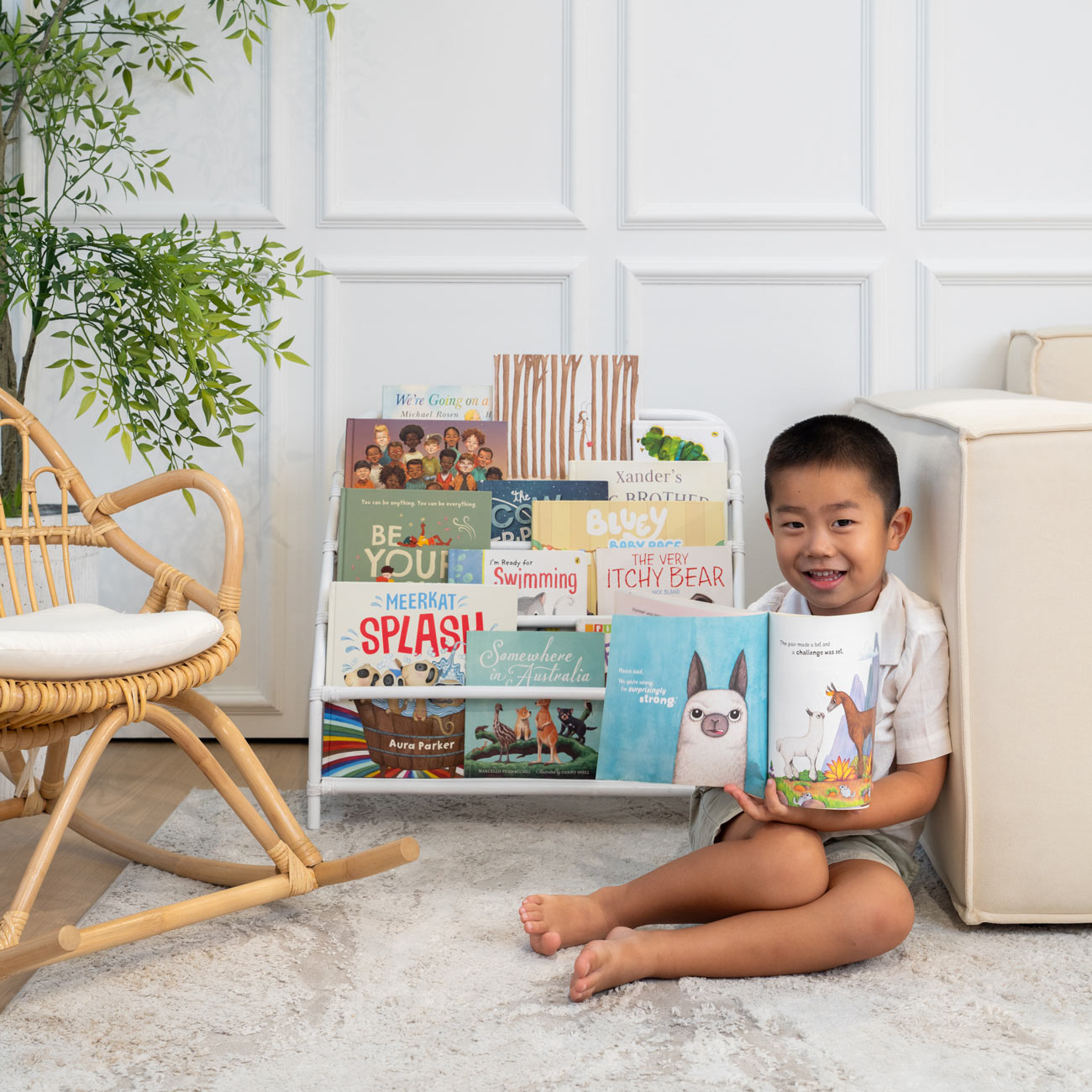 Elena Kids Montessori Bookshelf -White - image 5