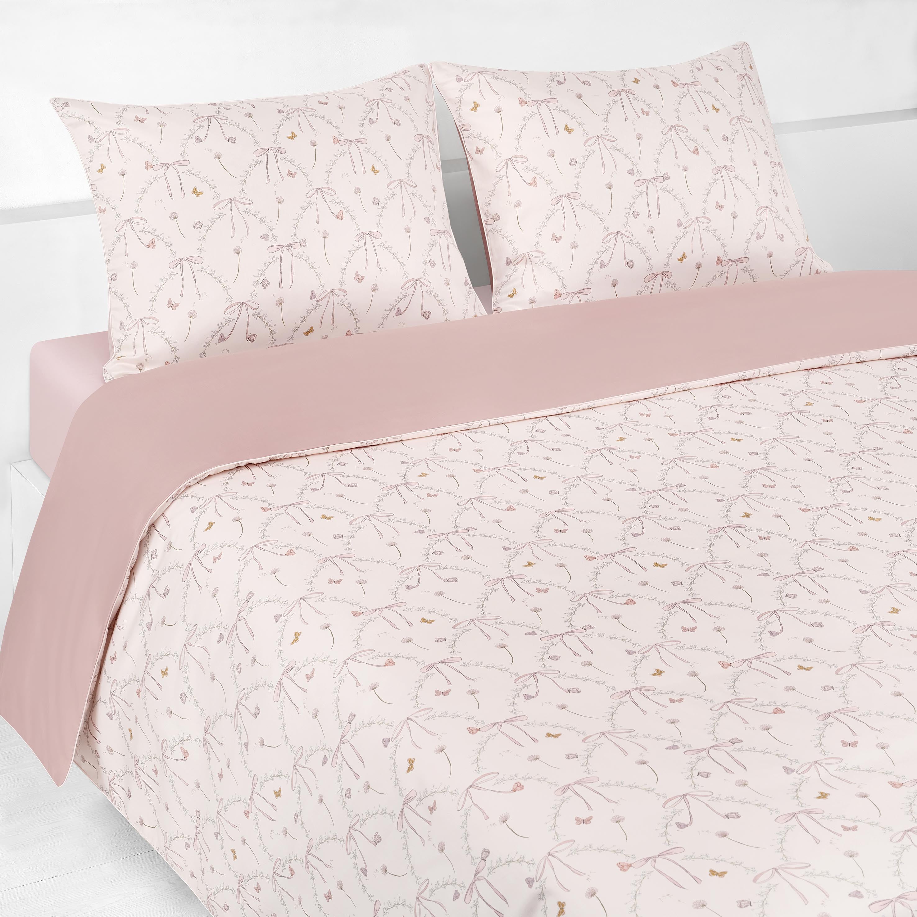 Bows & Butterfly Kisses Full/Queen Duvet Cover - Pink - image 5