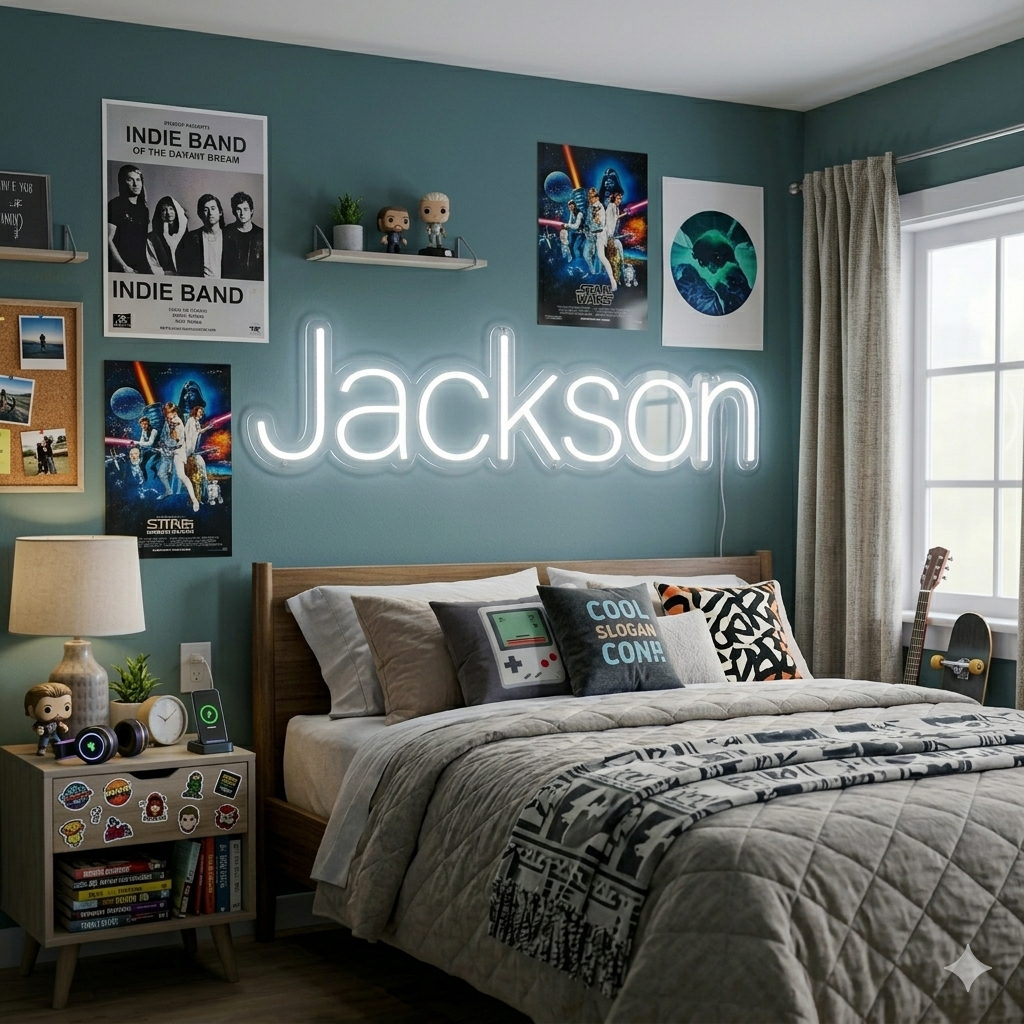 Custom Name LED Sign - Block Font - image 3