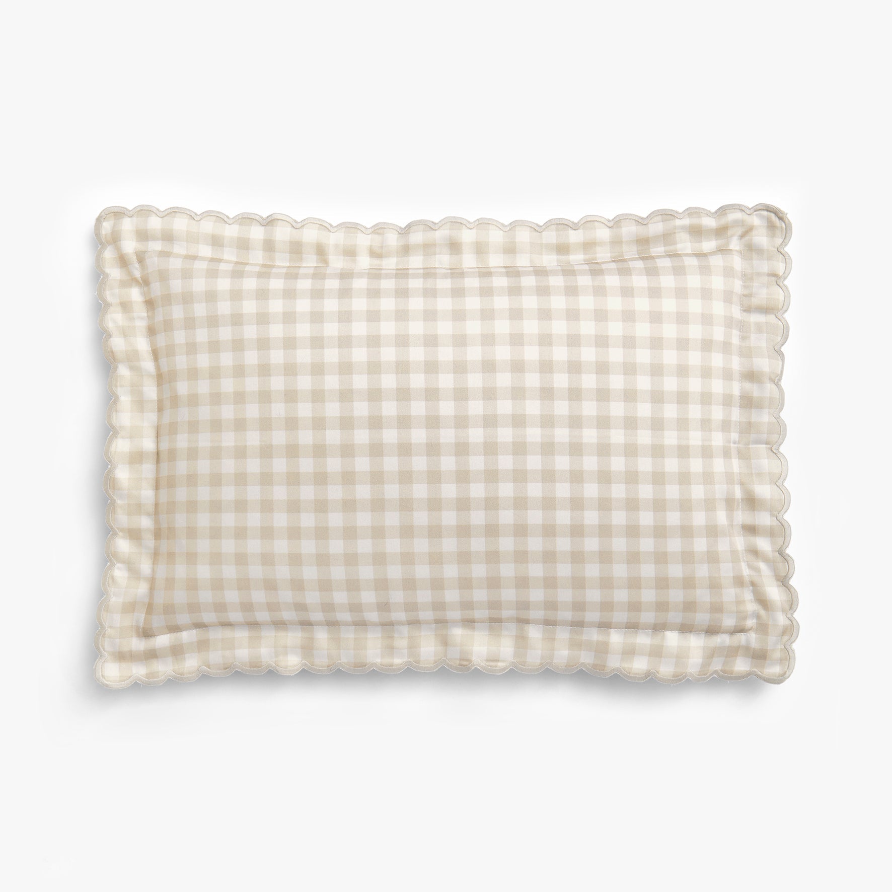 Picnic Gingham Toddler Pillow - Beige