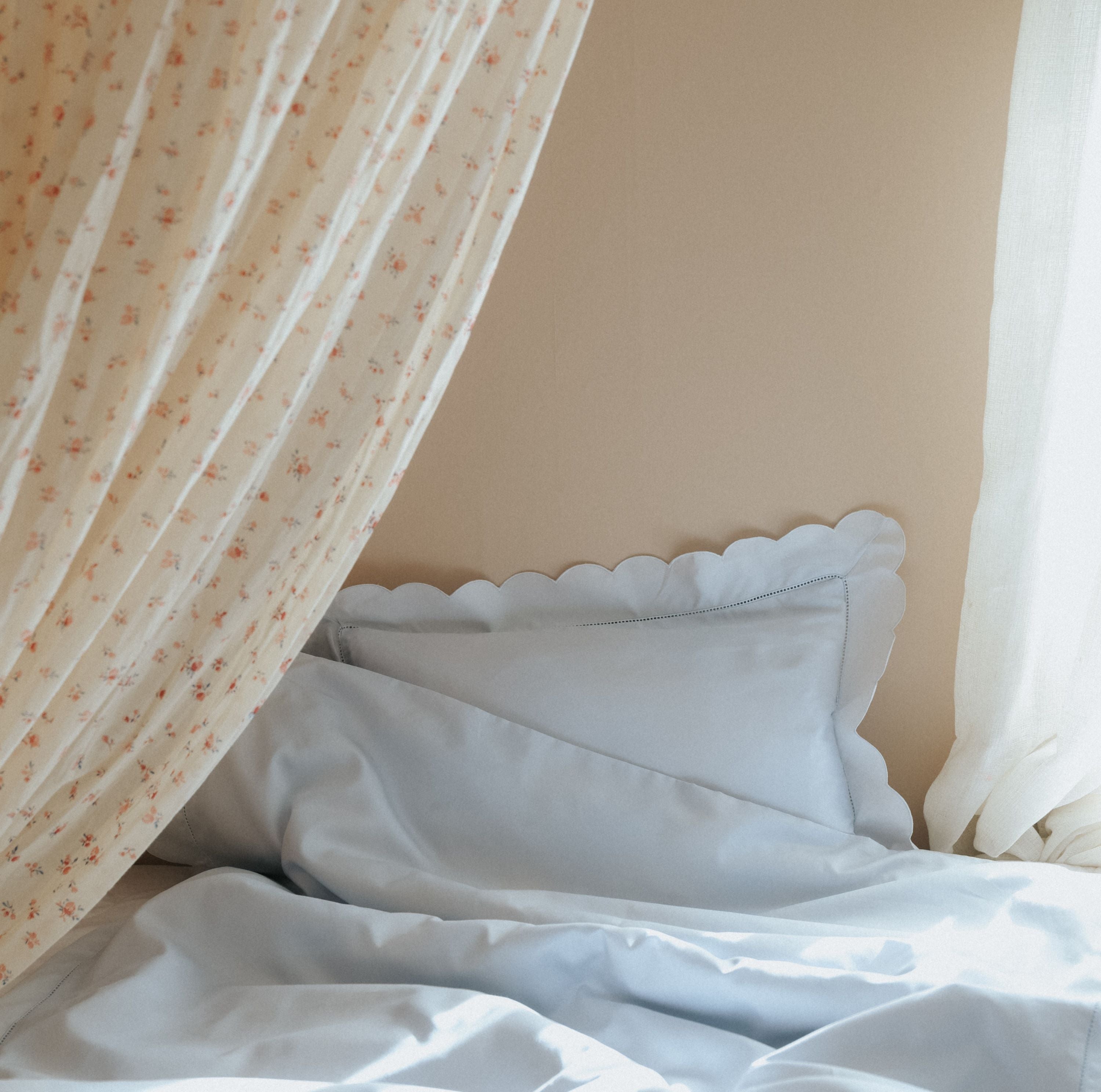 Scalloped Starlight Standard Pillowcase Set - Blue - image 6