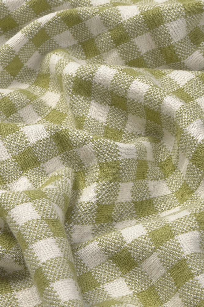 Knitted Vichy Blanket - image 4