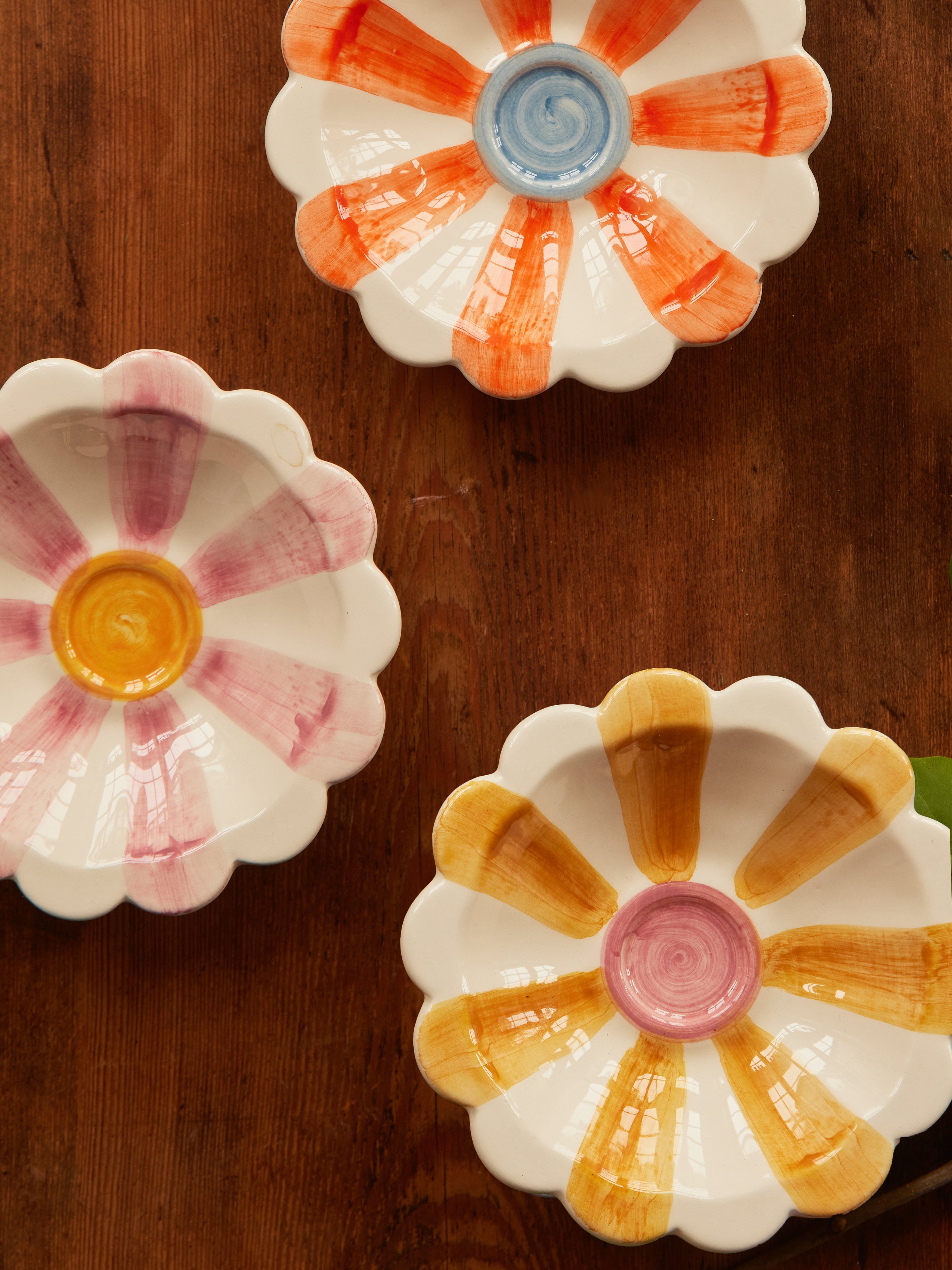 Ceramic Flower Bowl - Yellow - image 4