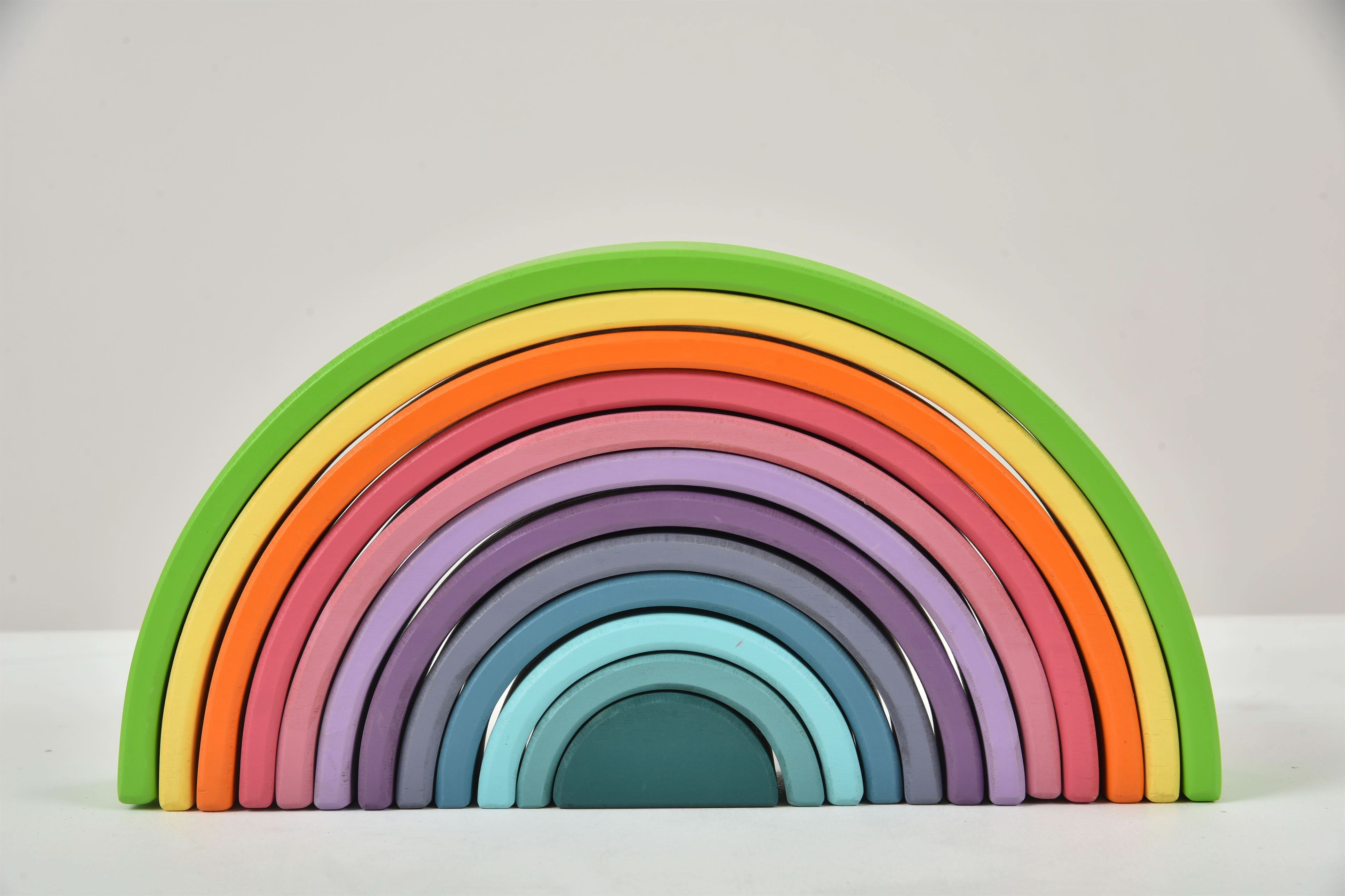 Wooden Rainbow Stacker Blocks - image 8