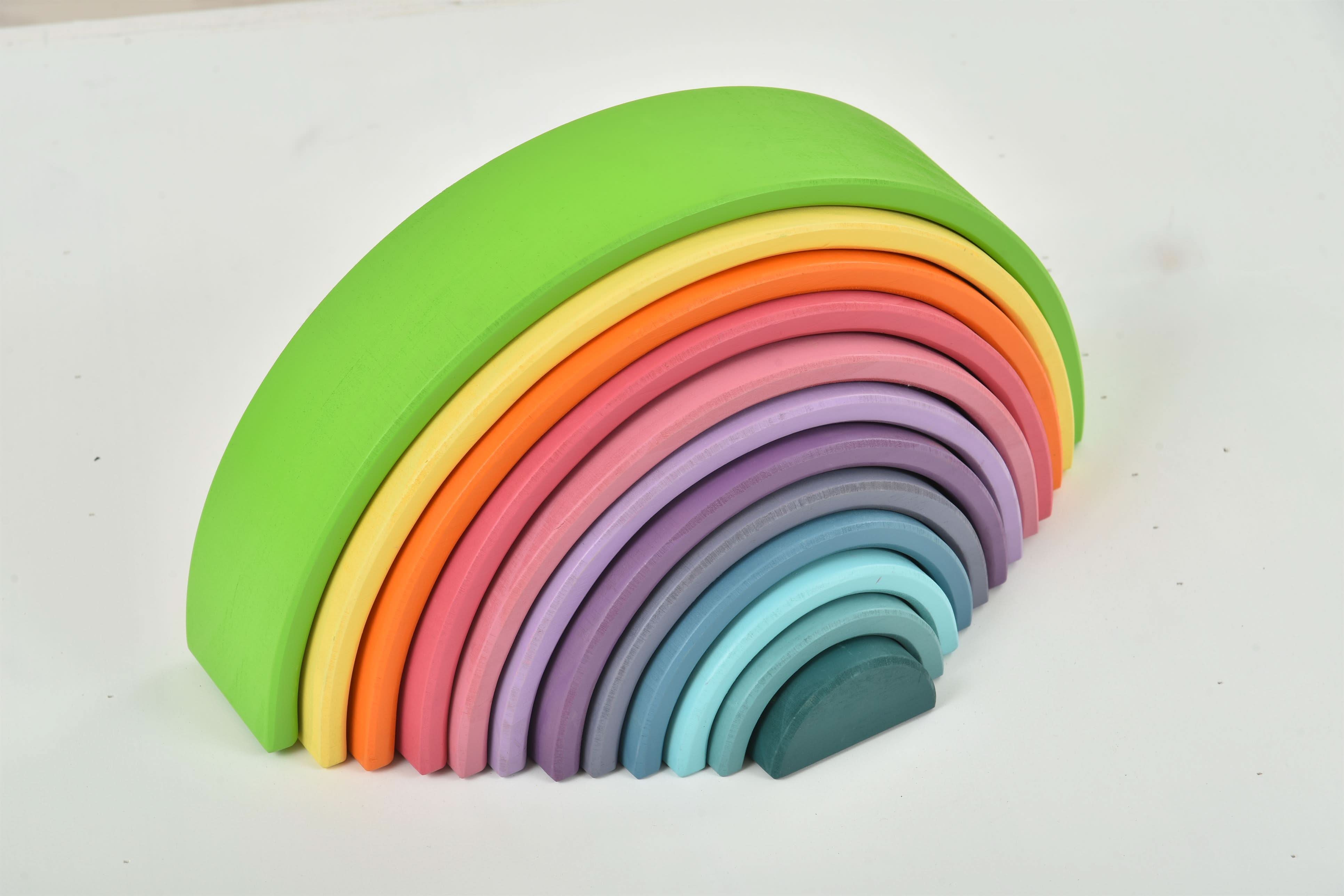 Wooden Rainbow Stacker Blocks - image 9