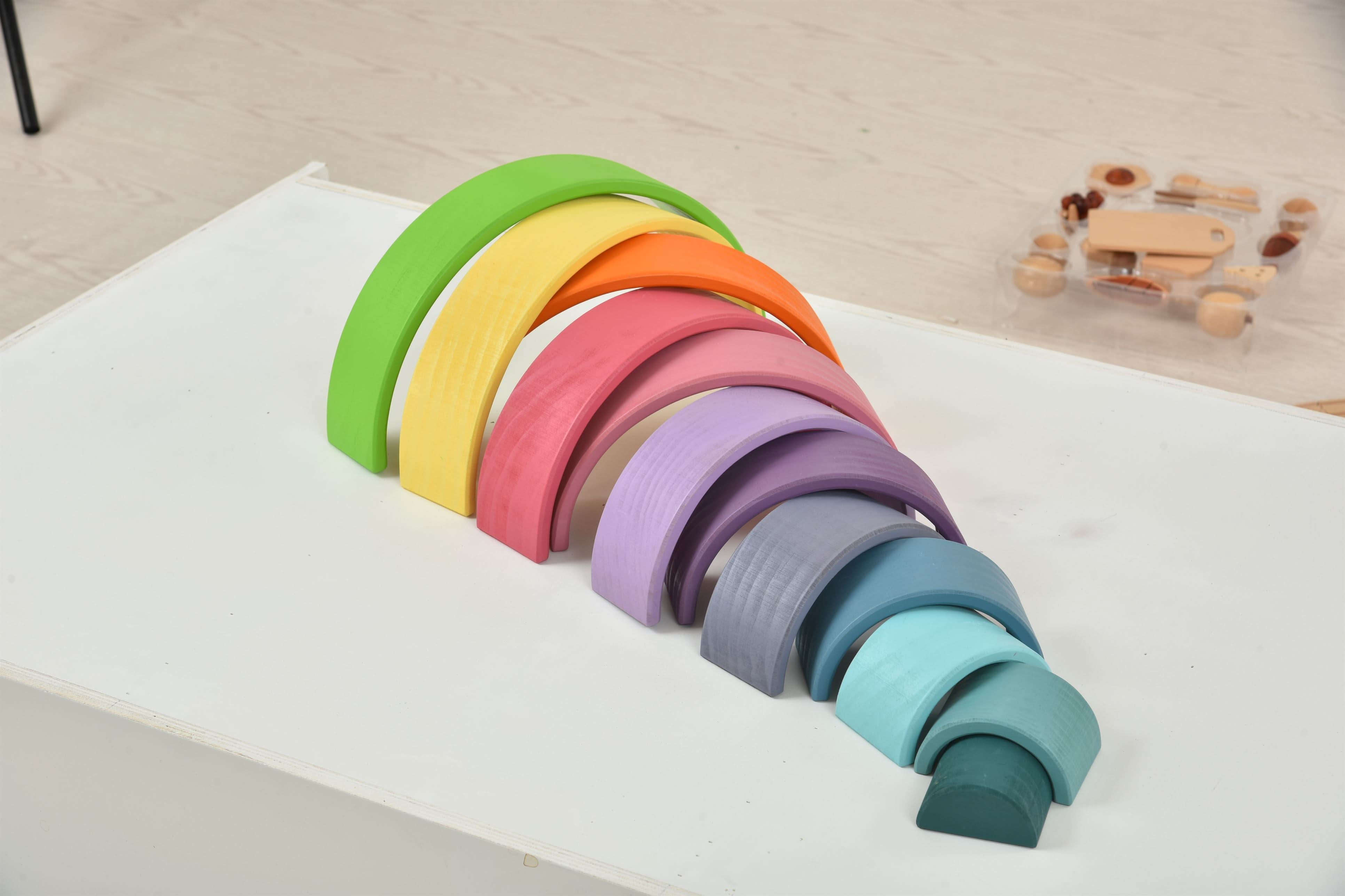 Wooden Rainbow Stacker Blocks - image 10