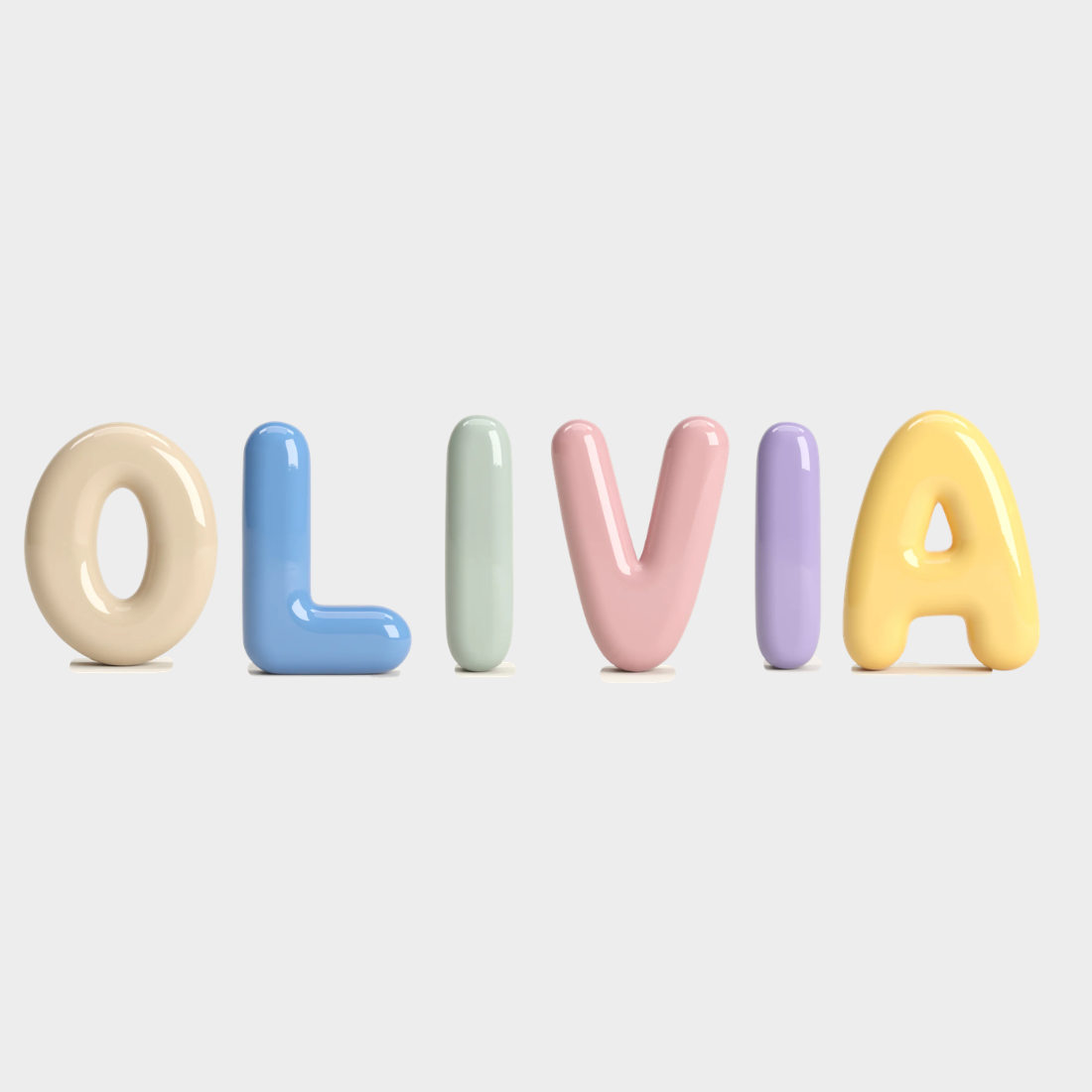 Ceramic Hanging Letters - Pack of 6