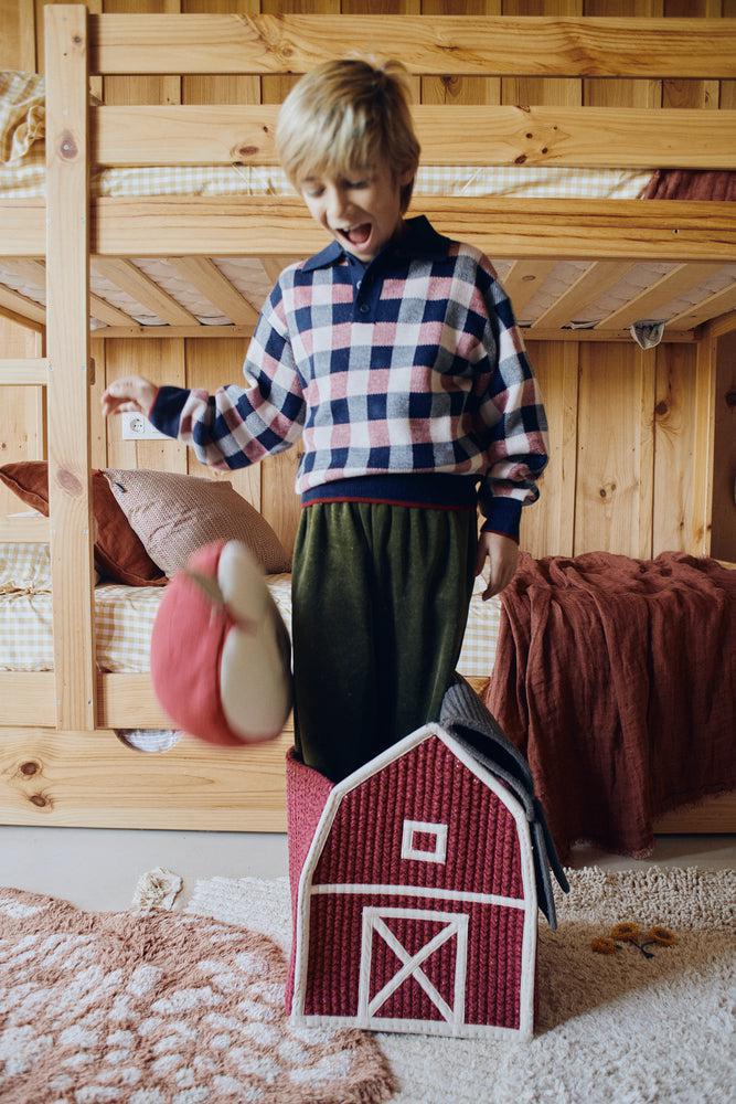 Farm House Storage Basket - Red - image 3
