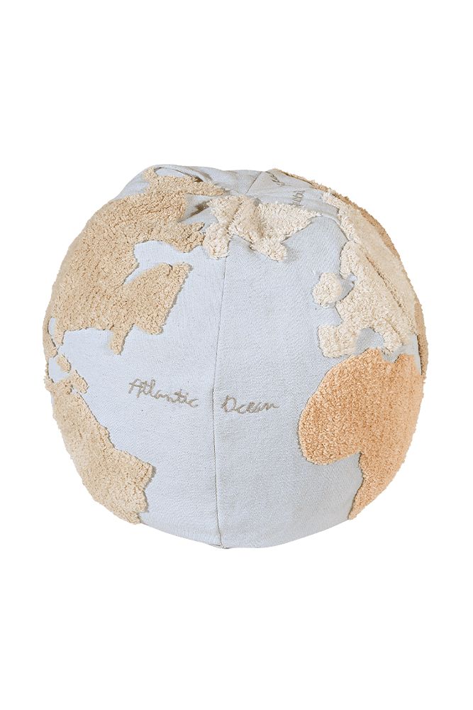 Kids World Map Pouf