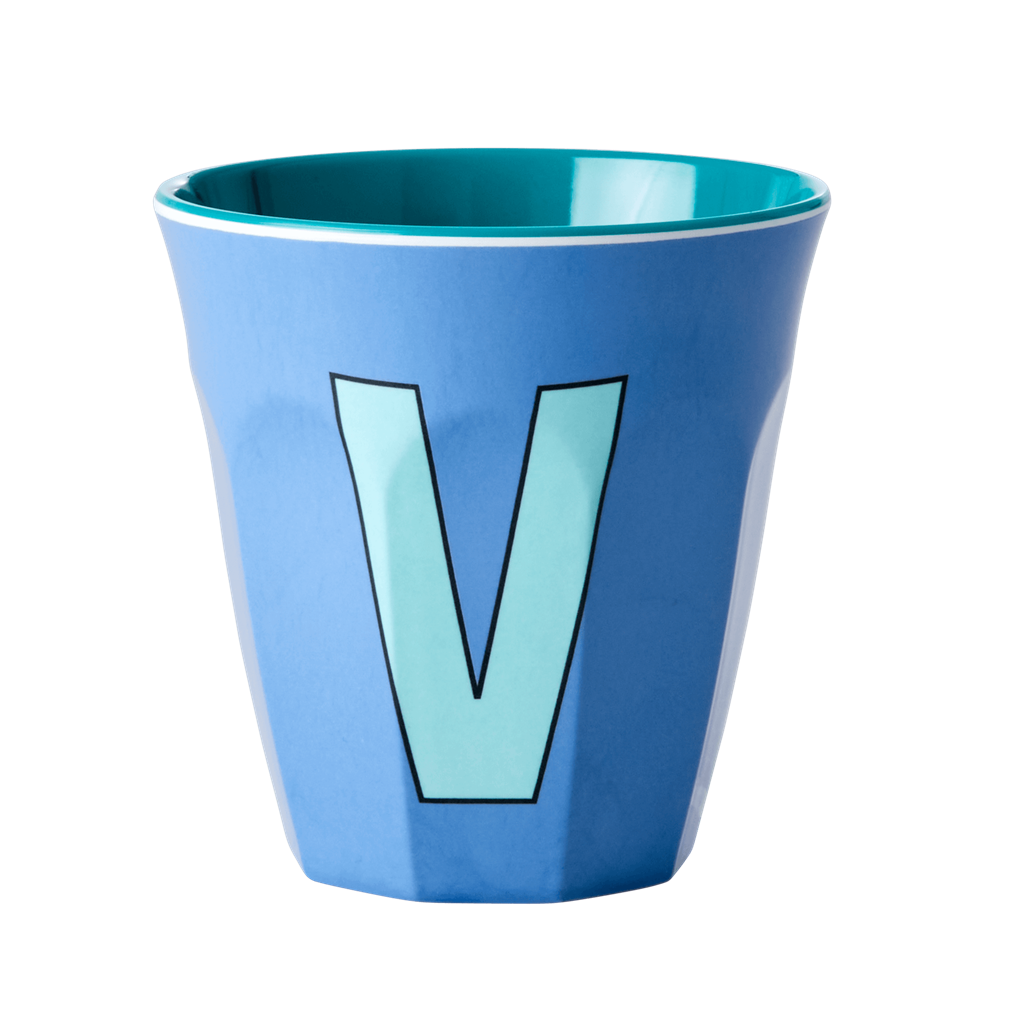 Letter V Cup - Blue