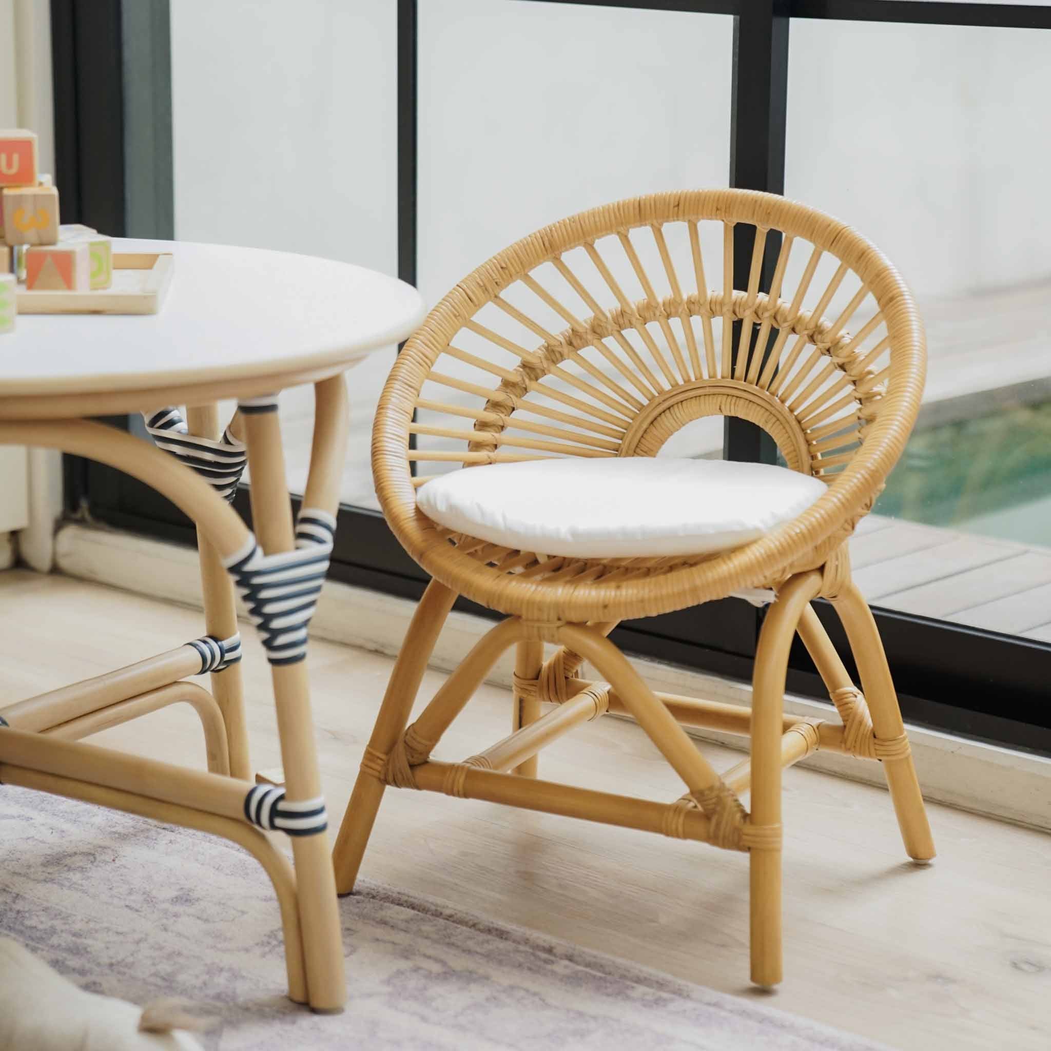 Rattan Kids Play Chair - Natural - image 1