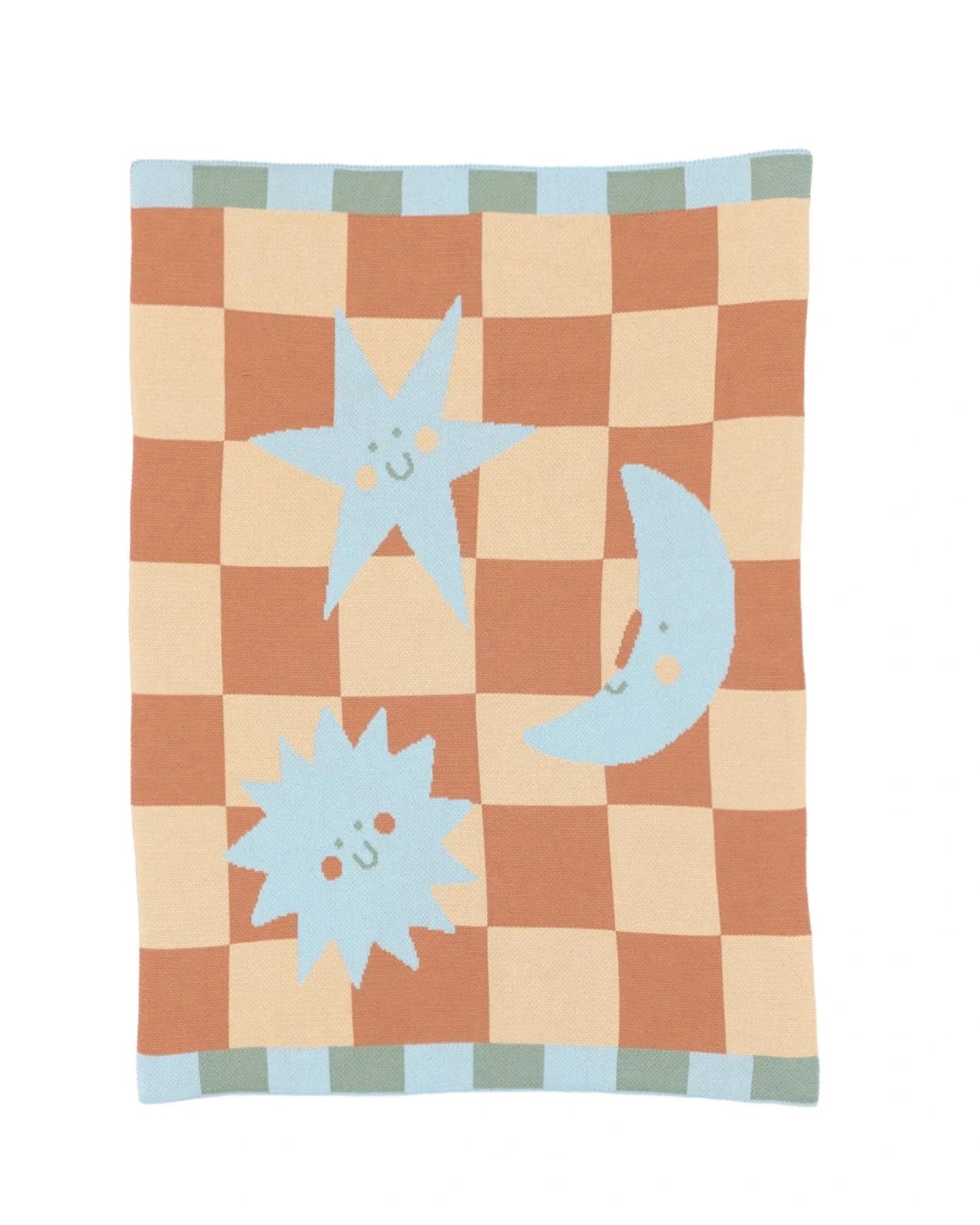 Moon + Stars Knit Mini Blanket - image 8
