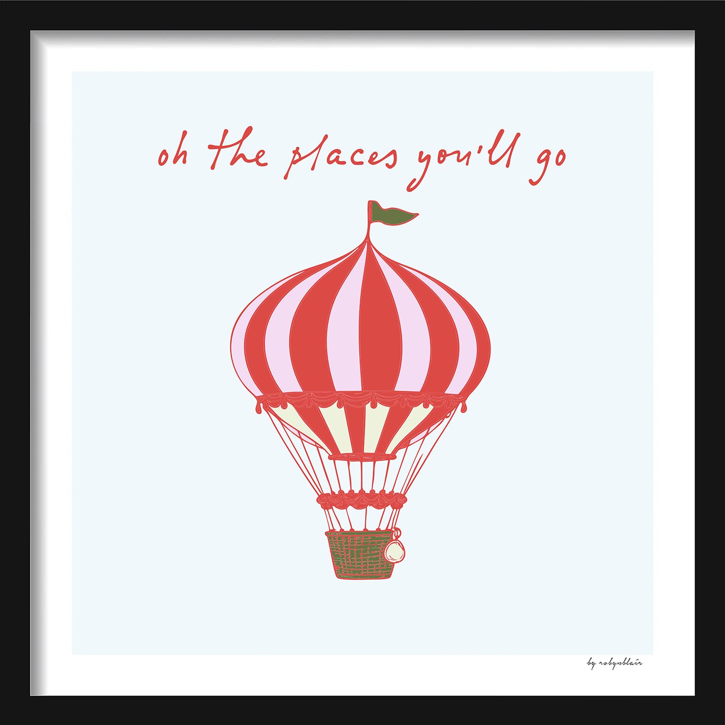 Oh The Places - Blue Fine Art Print - image 3