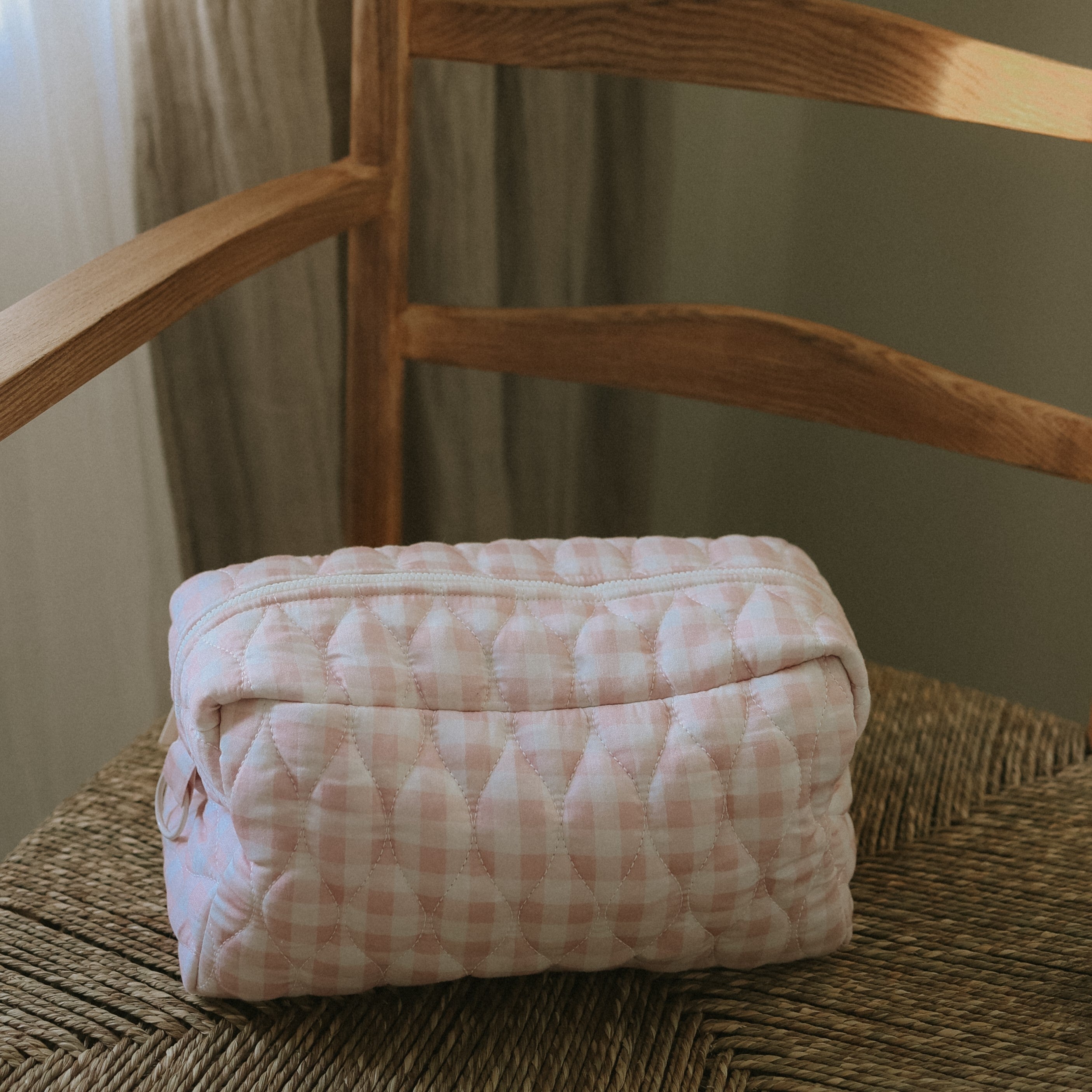 Toiletry Pouch - Pink Gingham - image 6