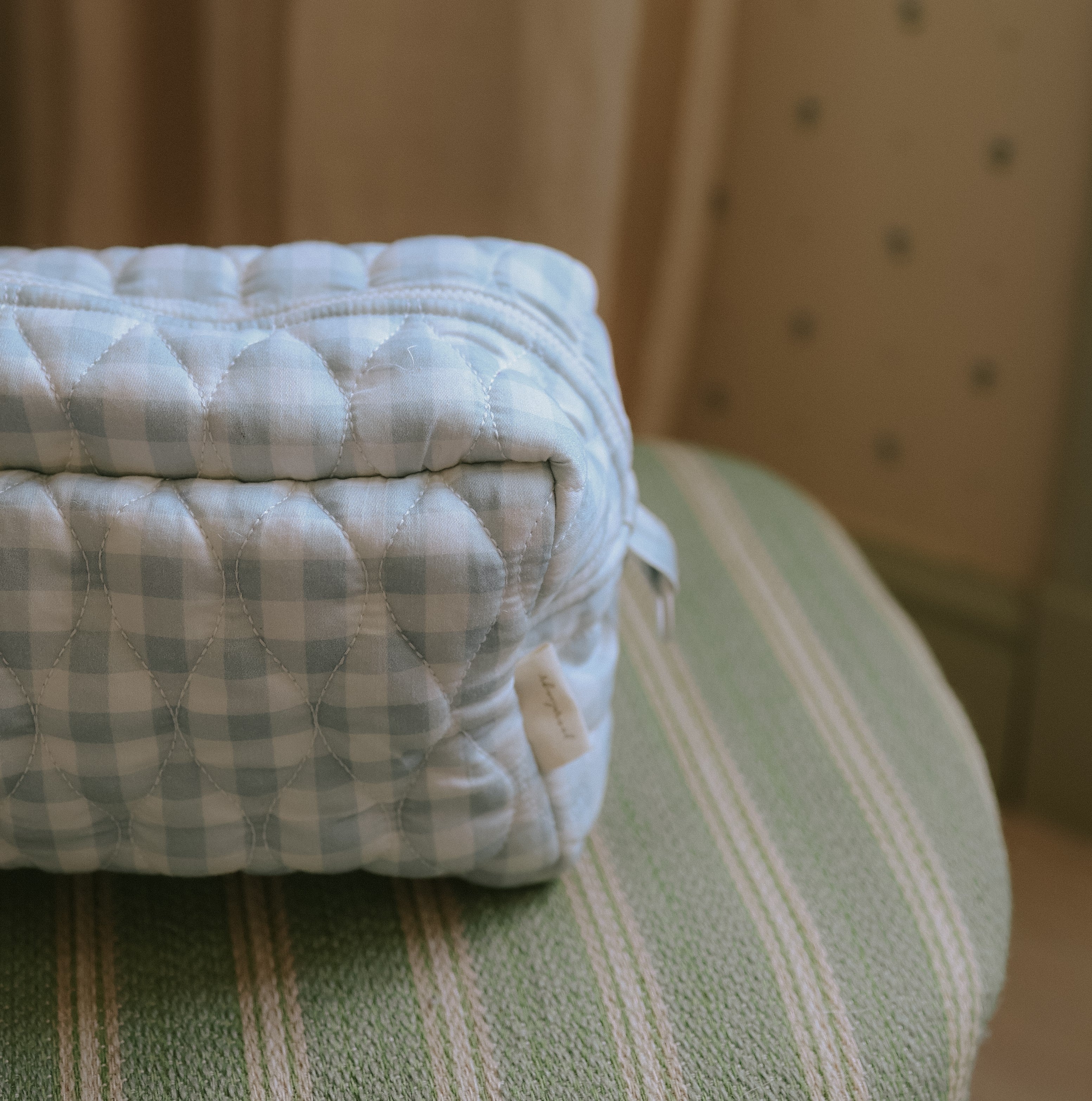 Toiletry Pouch - Blue Gingham - image 4