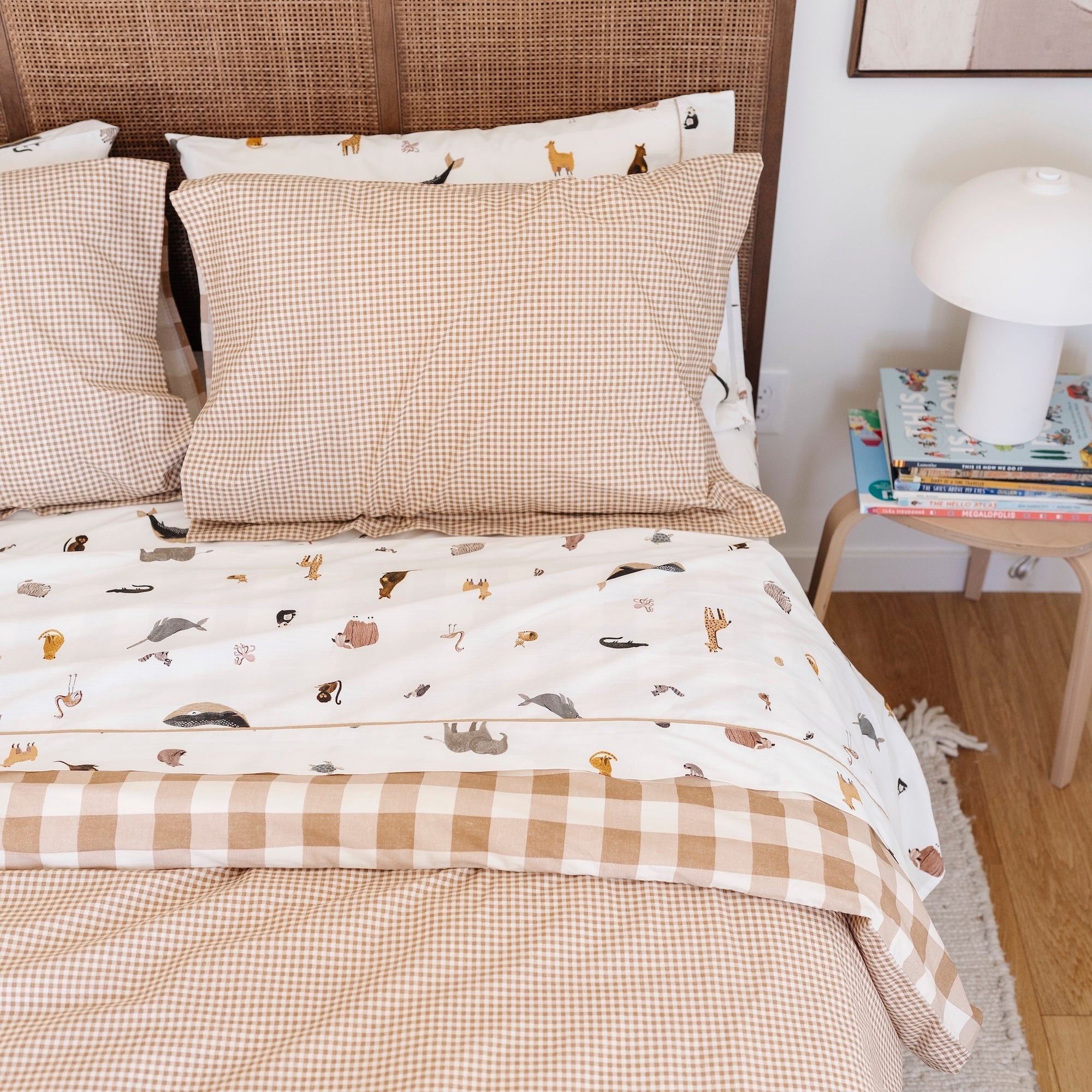 Gingham 100% Cotton Duvet Set - image 1