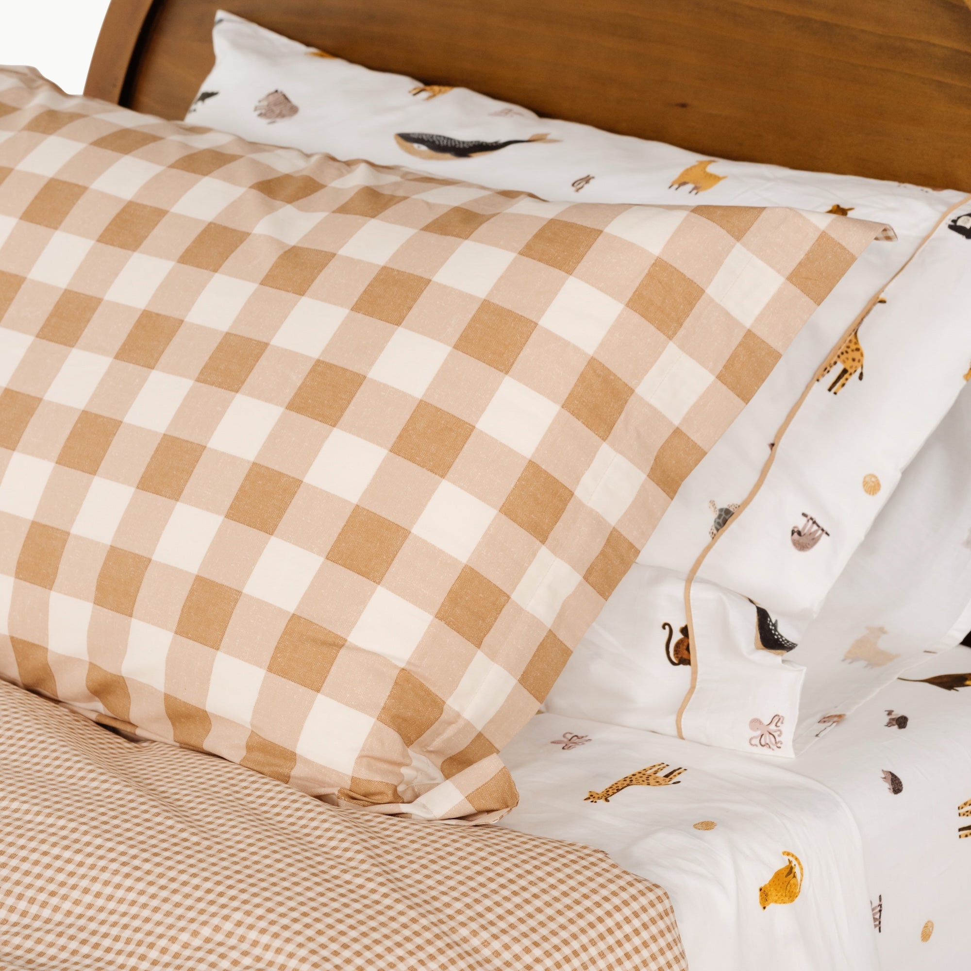 Gingham 100% Cotton Duvet Set - image 5
