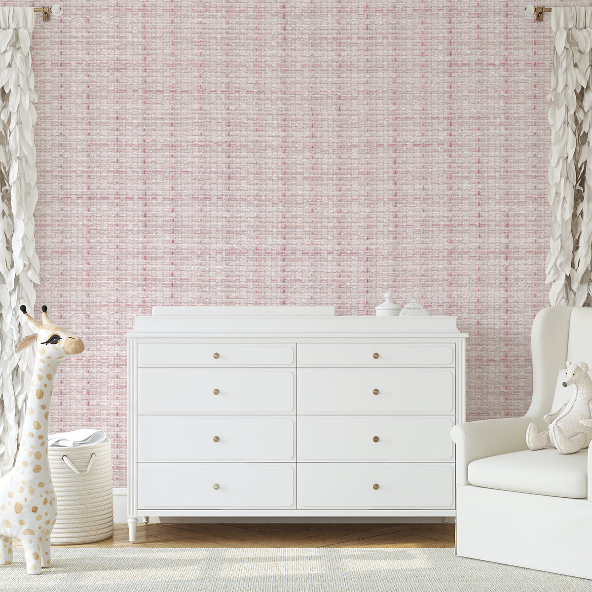 Precious Pink Weave Wallpaper - image 5