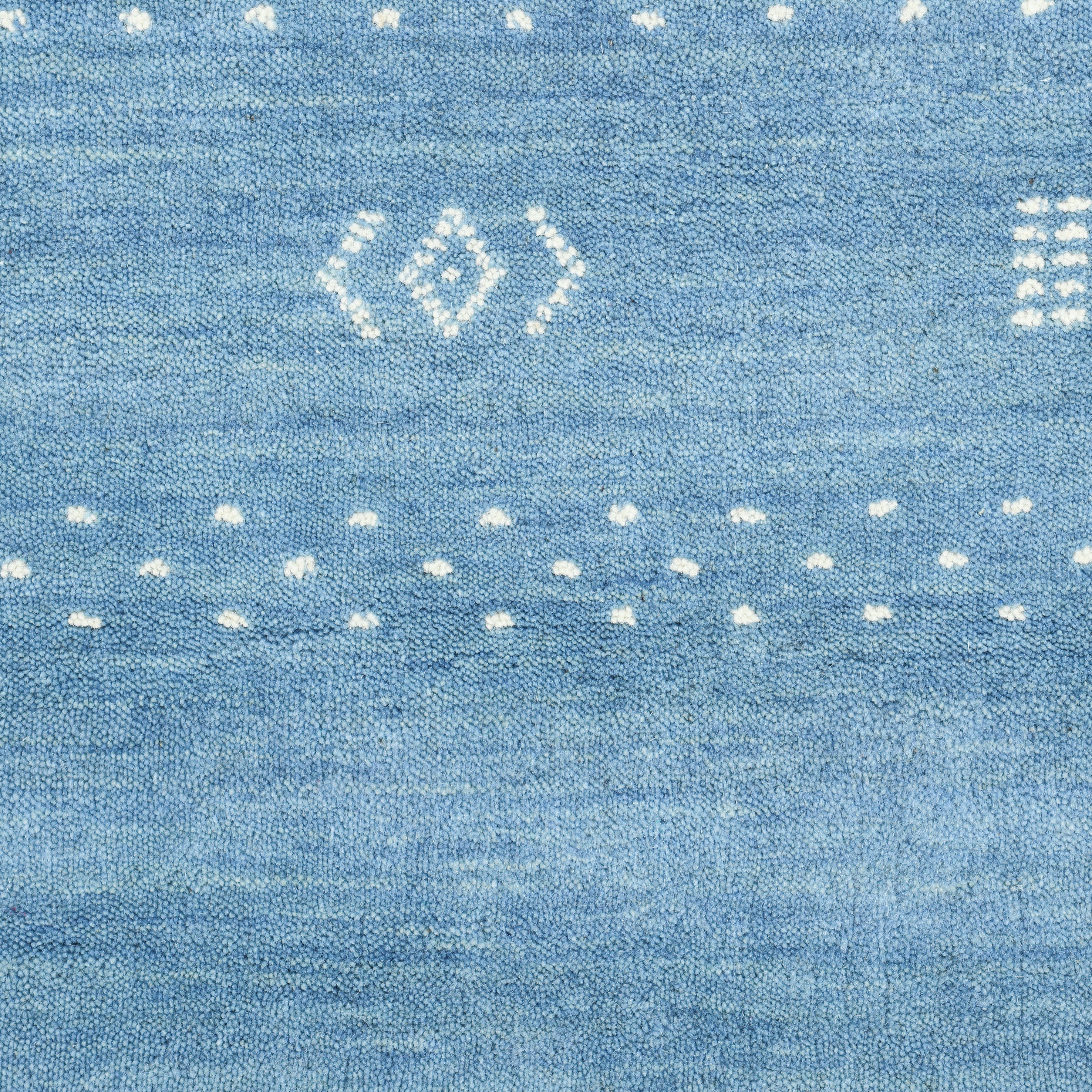 Boho Handmade Area Rug - Blue - image 7