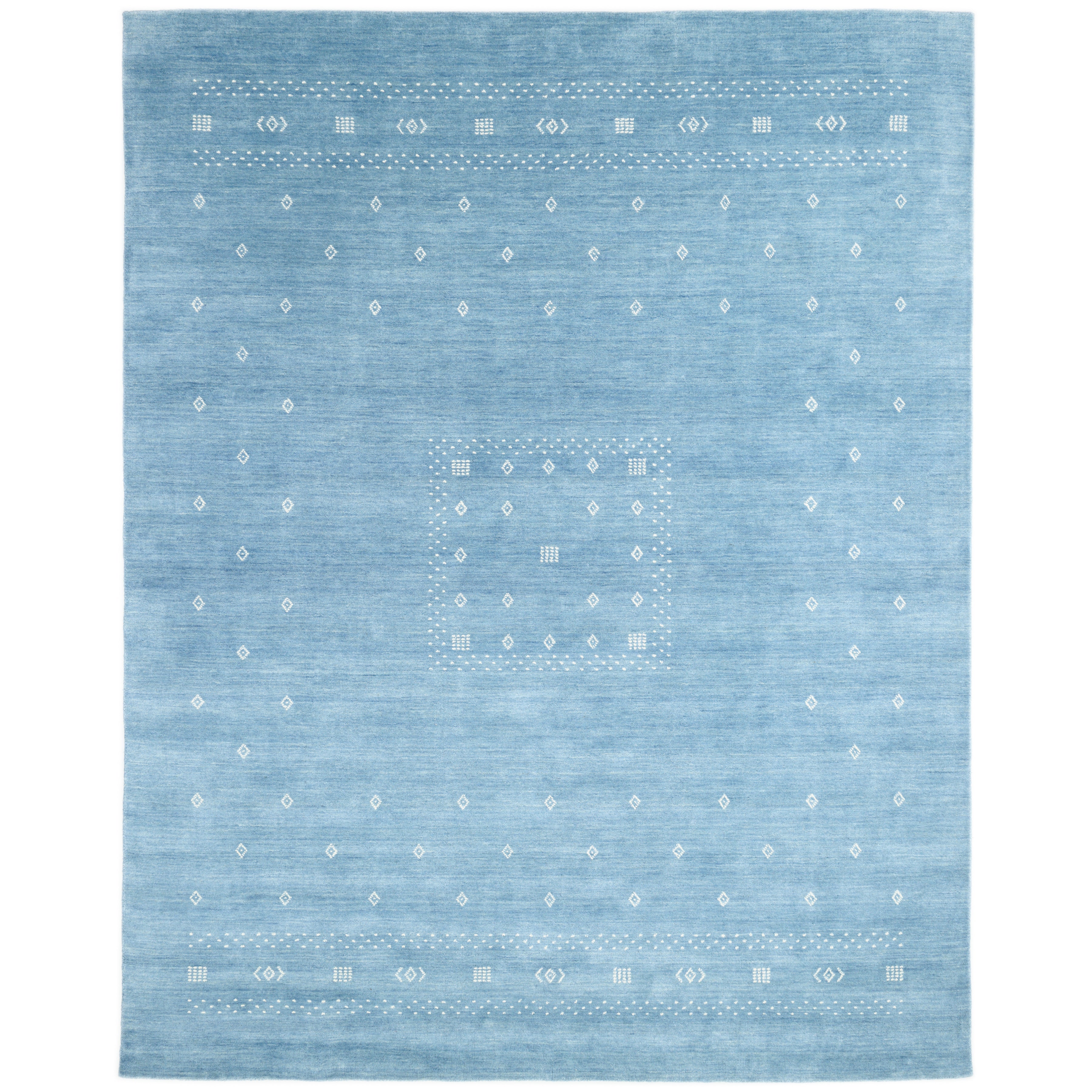 Boho Handmade Area Rug - Blue