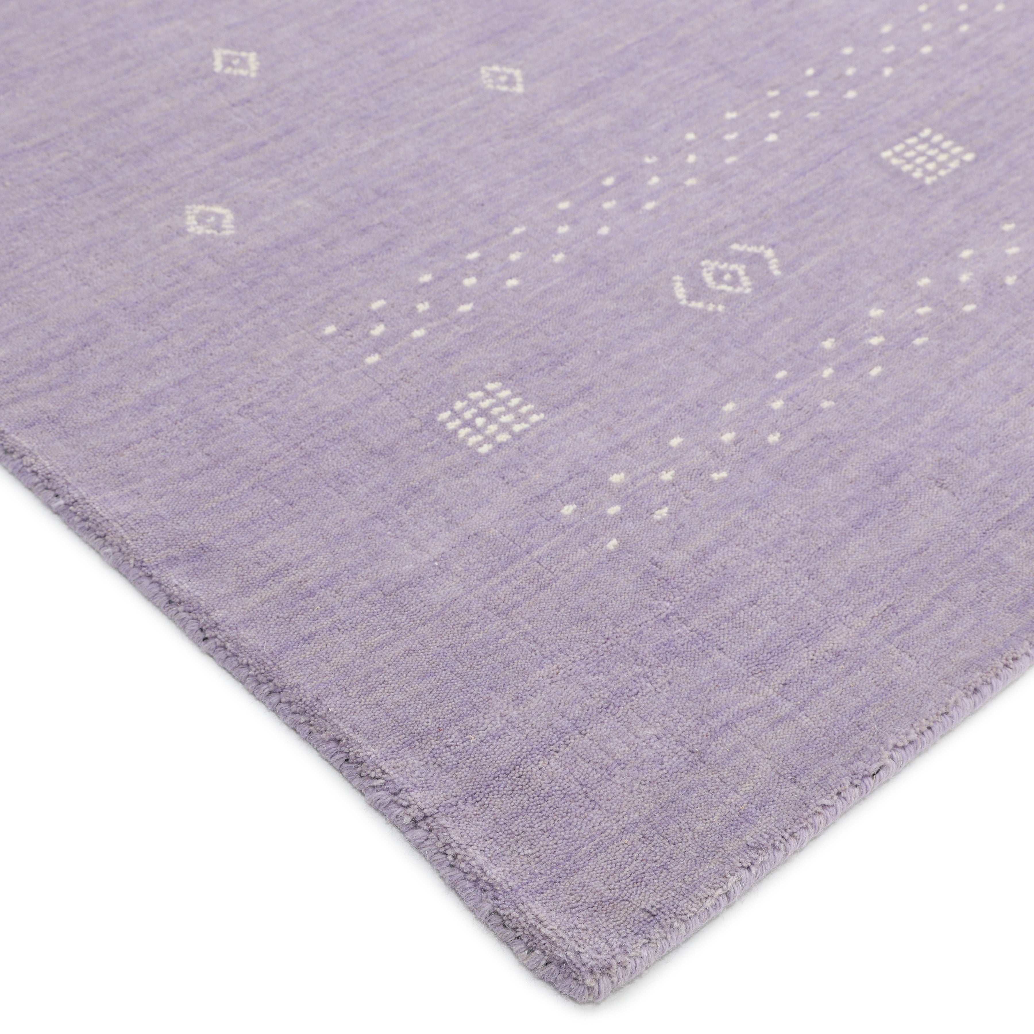 Boho Handmade Area Rug - Purple - image 7