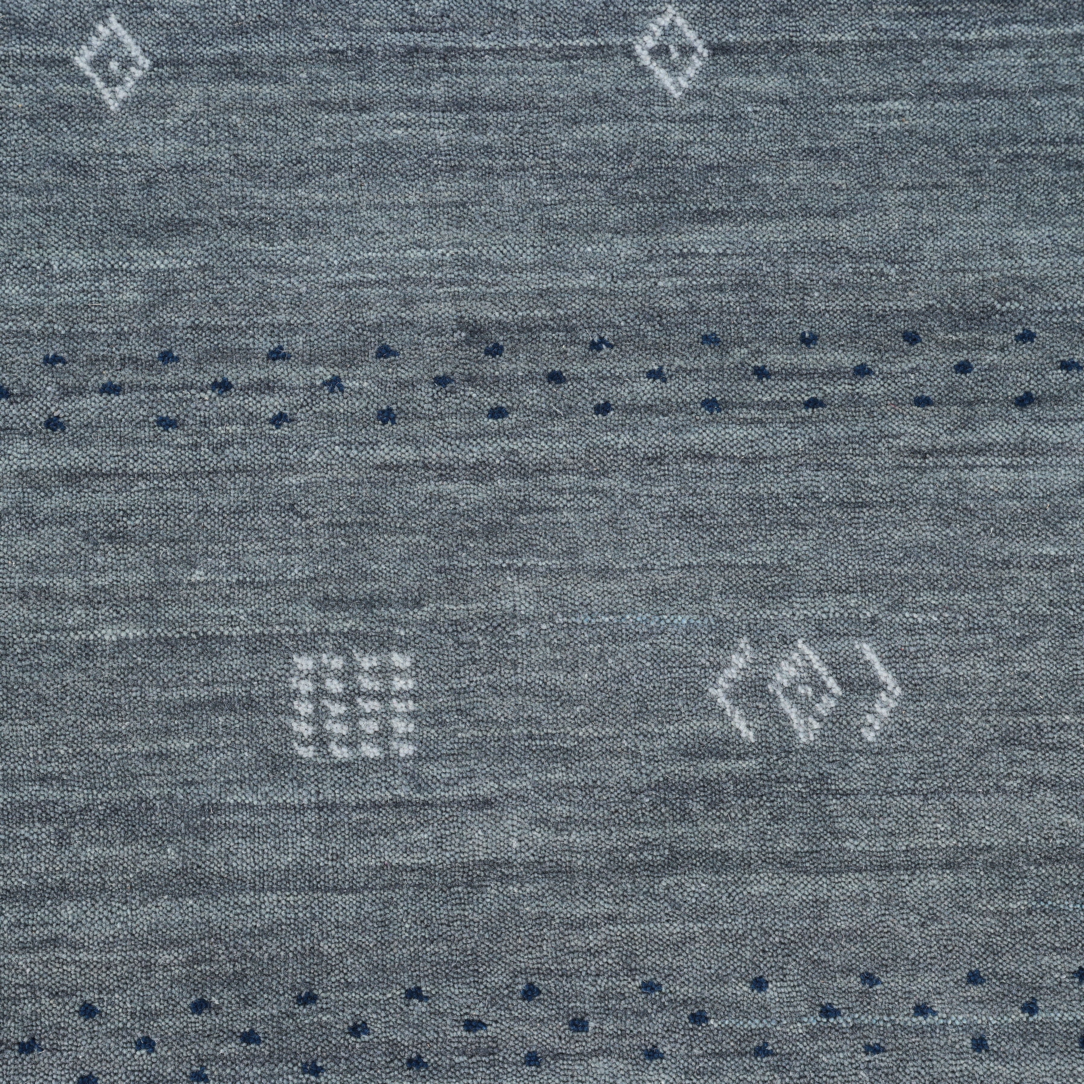 Boho Handmade Area Rug - Gray - image 6