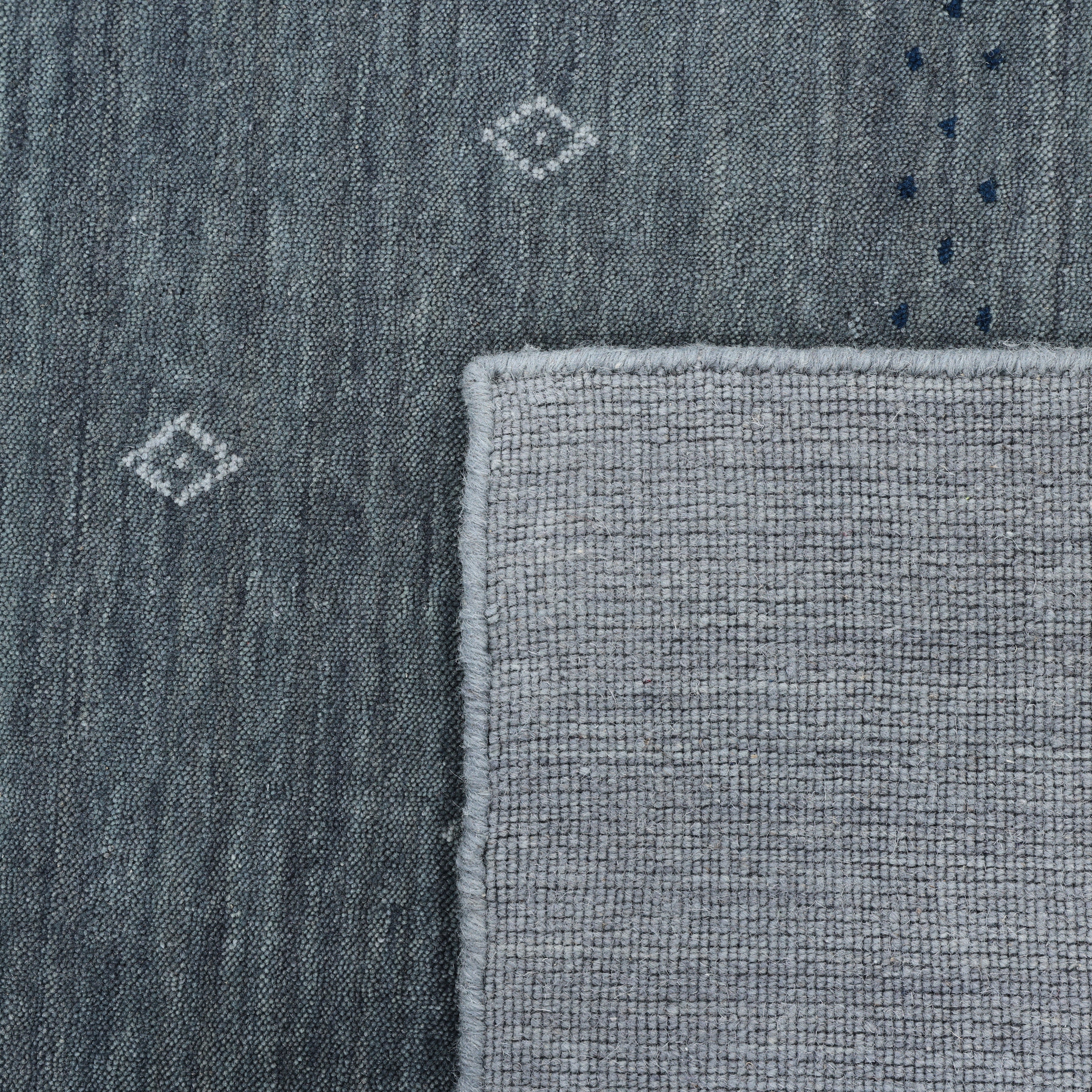 Boho Handmade Area Rug - Gray - image 5