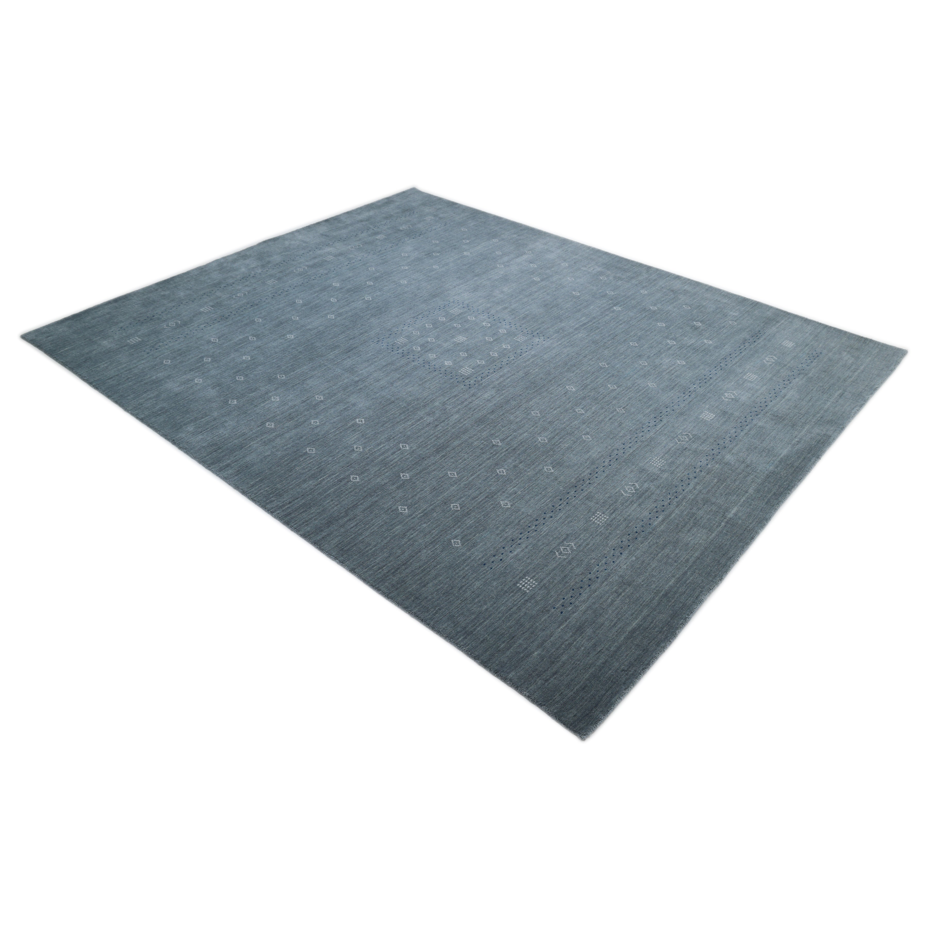 Boho Handmade Area Rug - Gray - image 8