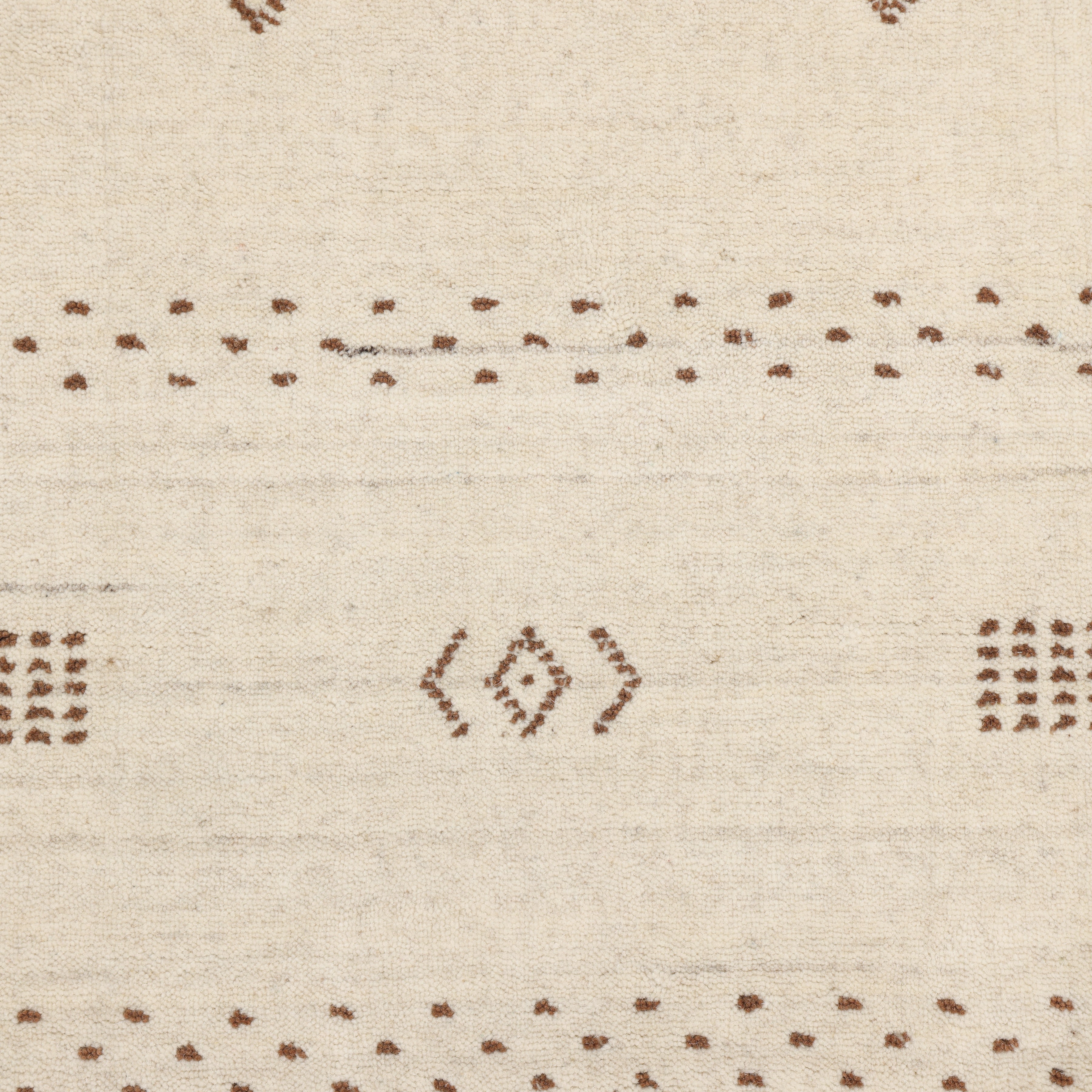 Boho Handmade Area Rug - Ivory - image 6