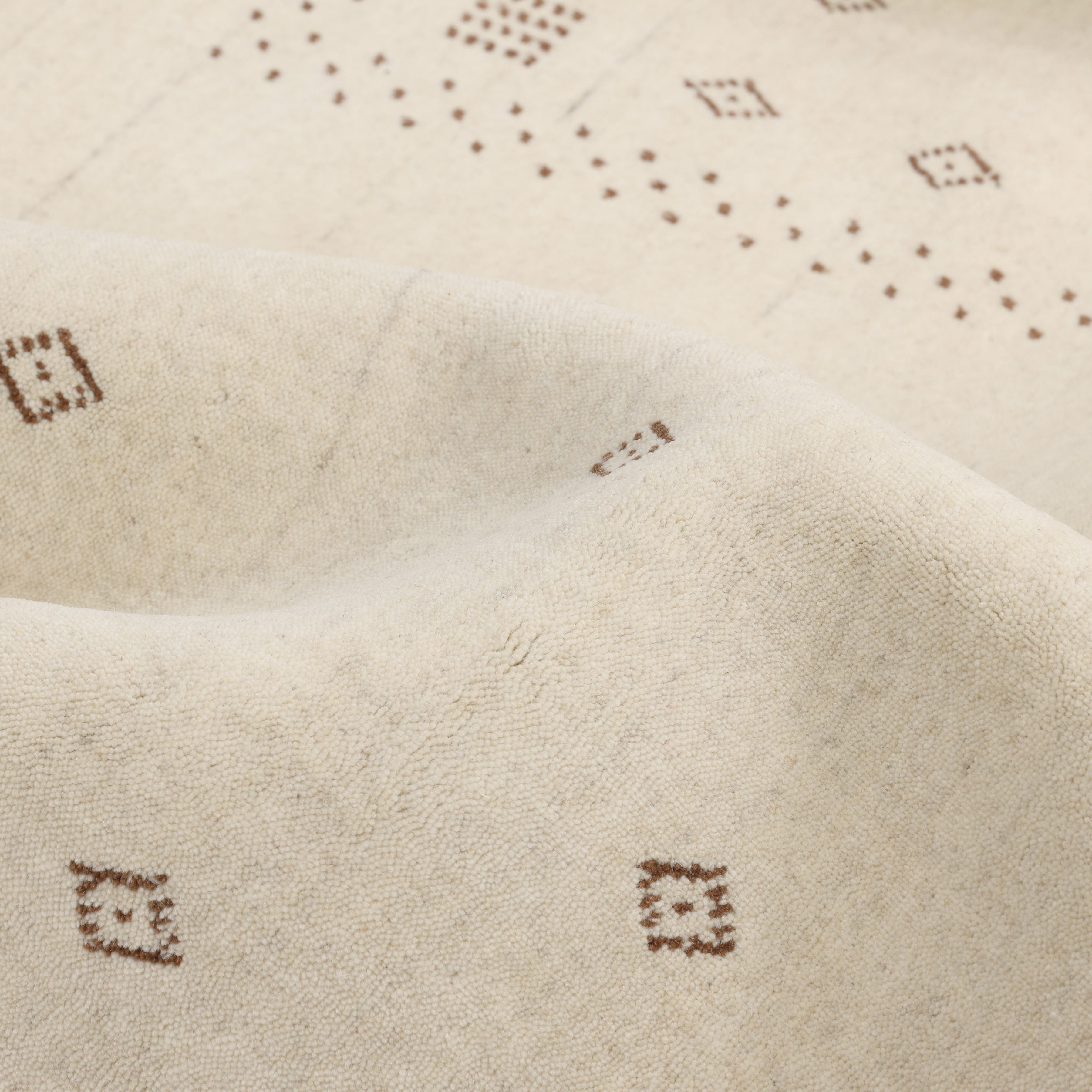 Boho Handmade Area Rug - Ivory