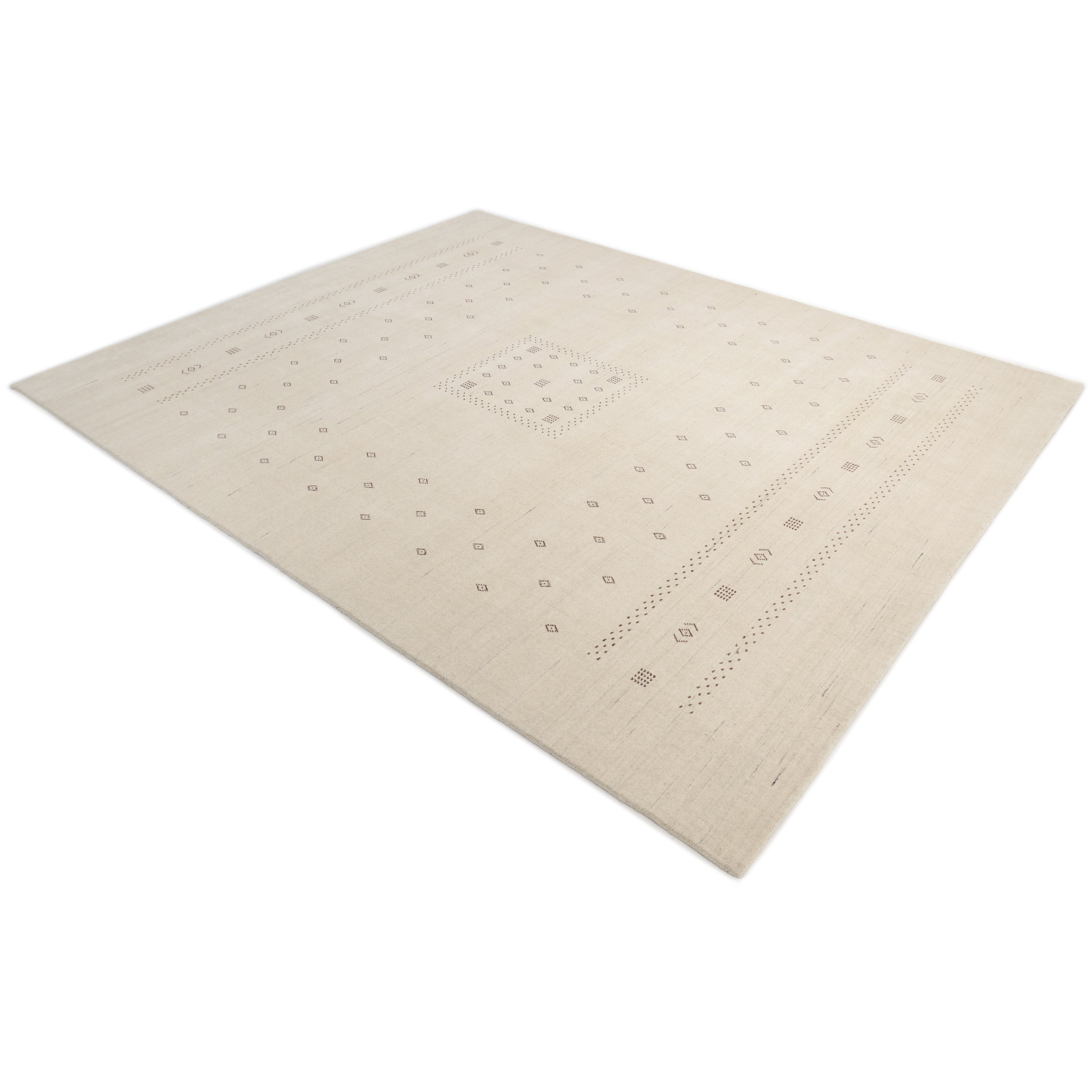 Boho Handmade Area Rug - Ivory - image 8
