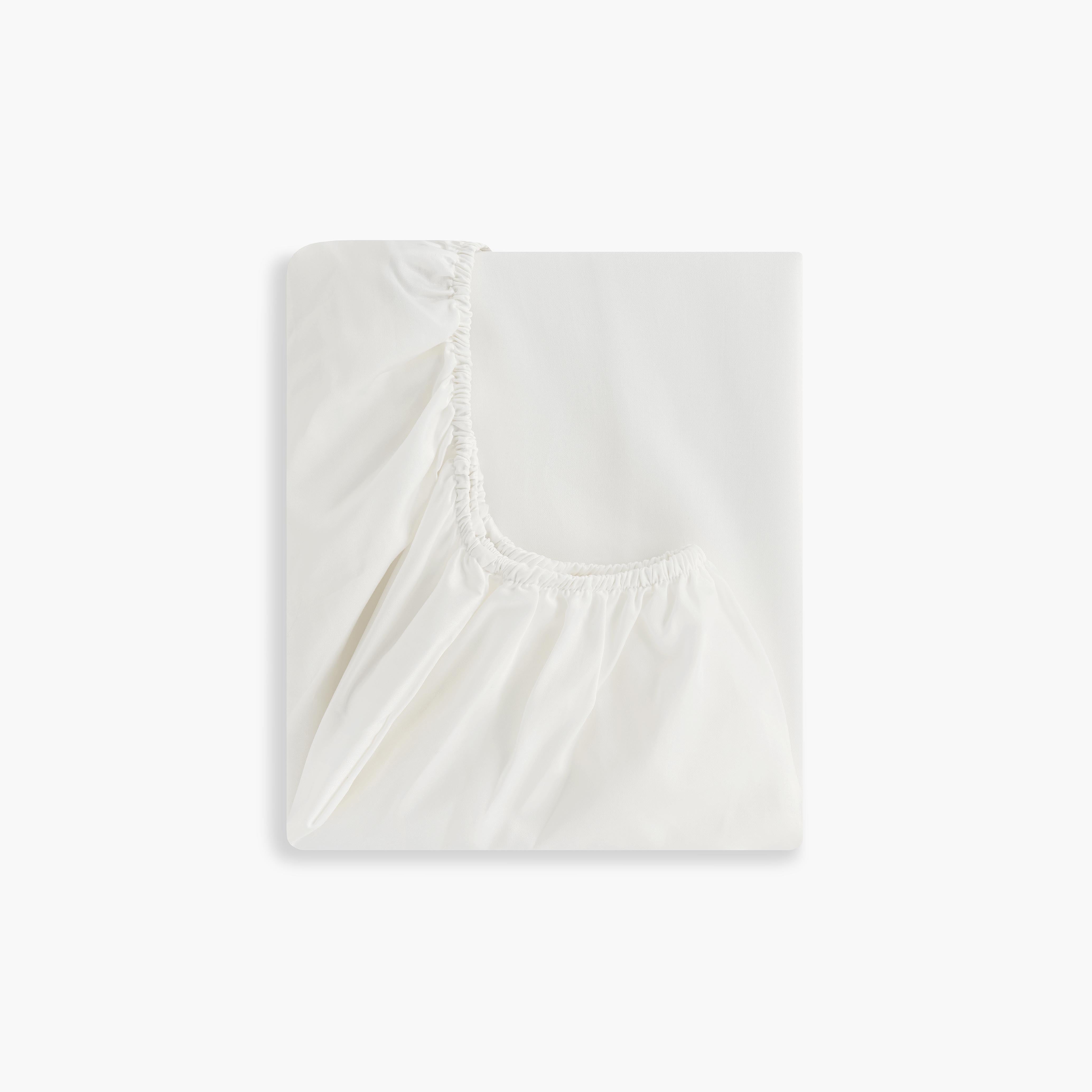 Solid Crib Sheet - Ivory - image 2