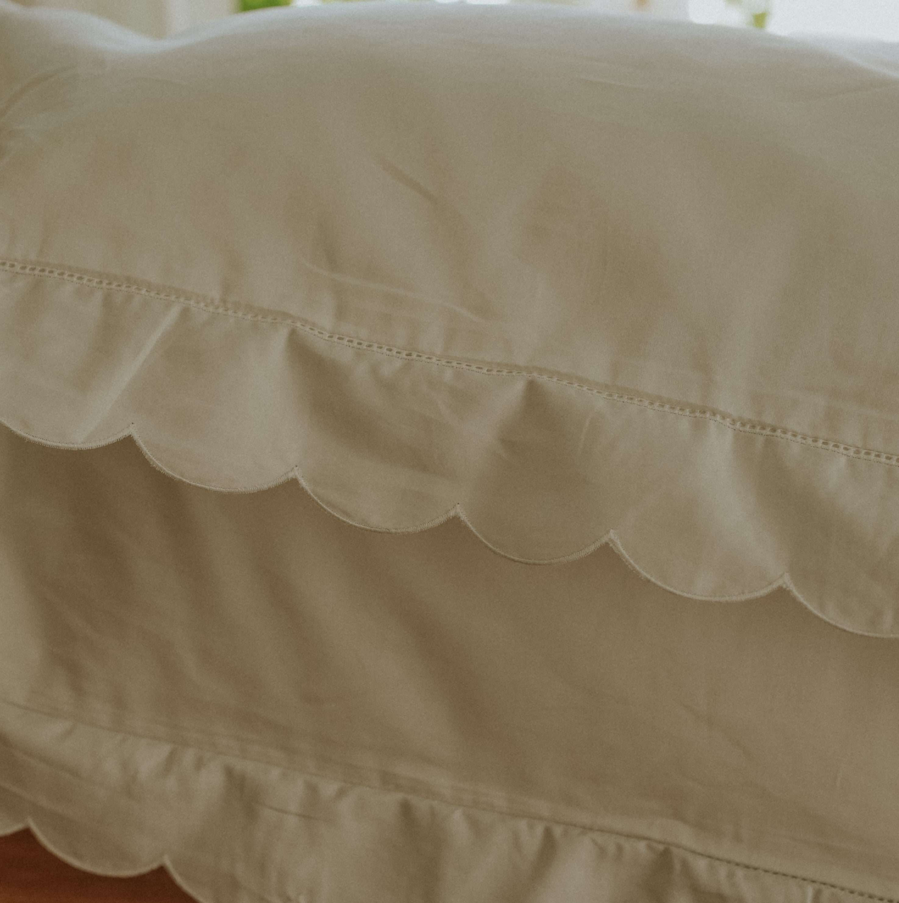 Scalloped Starlight Standard Pillowcase Set - White - image 6