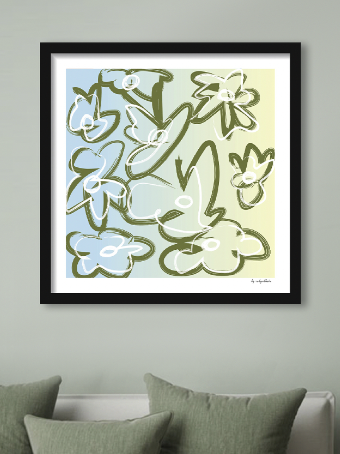Sunset Bloom Fine Art Print - Blue - image 8
