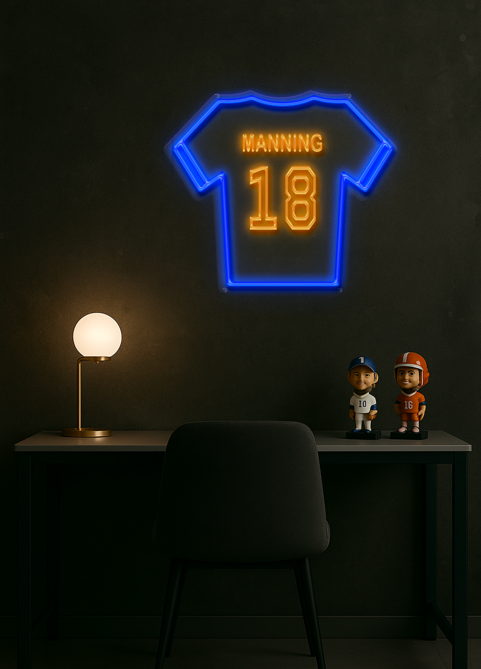 LED Jersey Sign - Manning #18