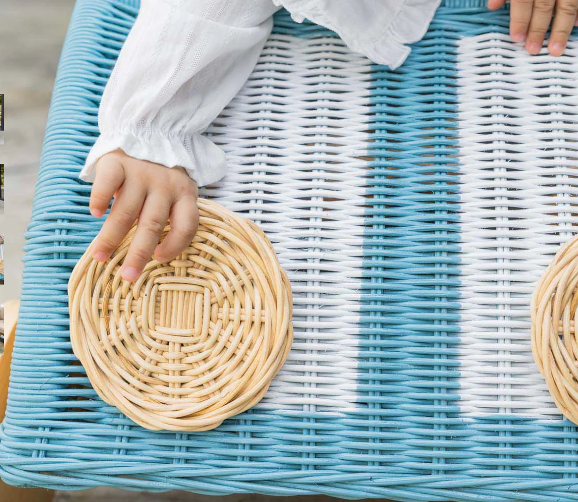 Wagon Storage Basket - Blue - image 3