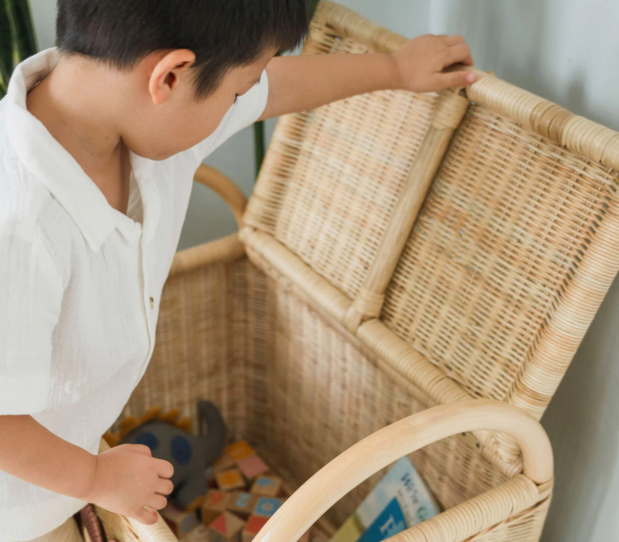 Rattan Toy Chest - image 4