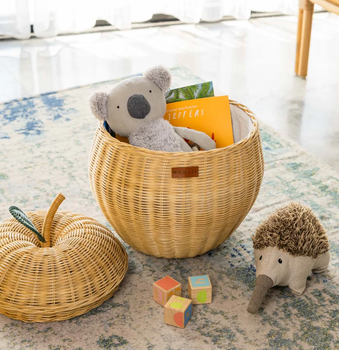 Apple Rattan Storage Basket - Medium - image 6