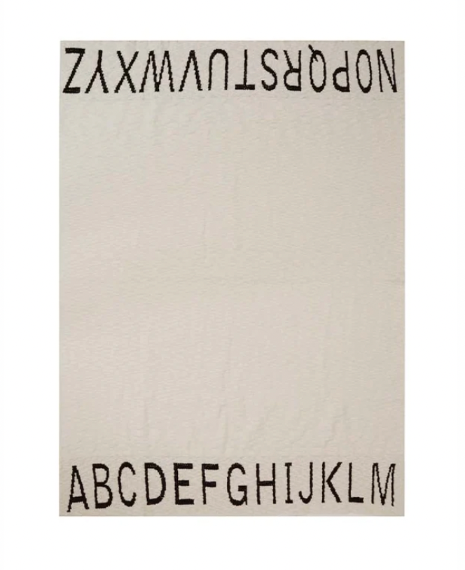 Knitted ABC Blanket