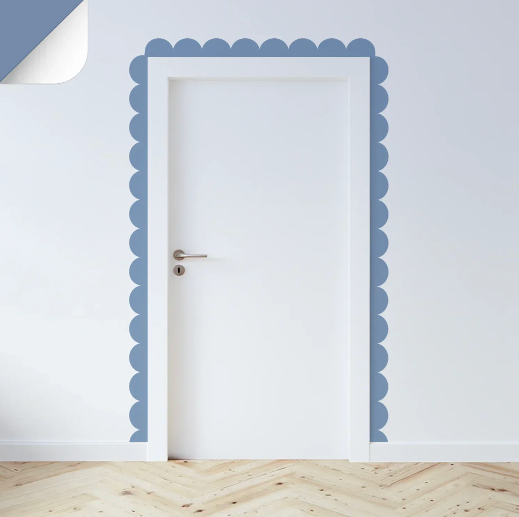 Peel and Stick Scalloped Border Decal - image 4