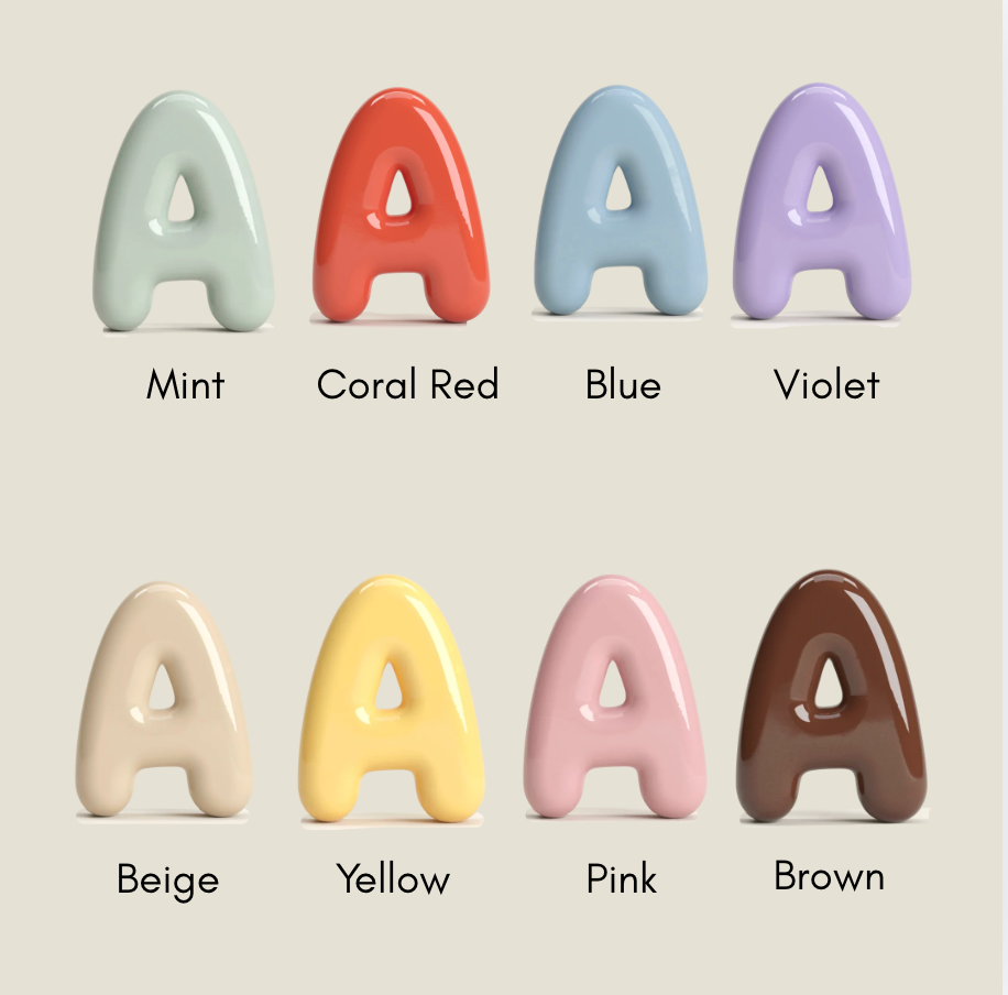 Ceramic Hanging Letters - Pack of 4 - image 3