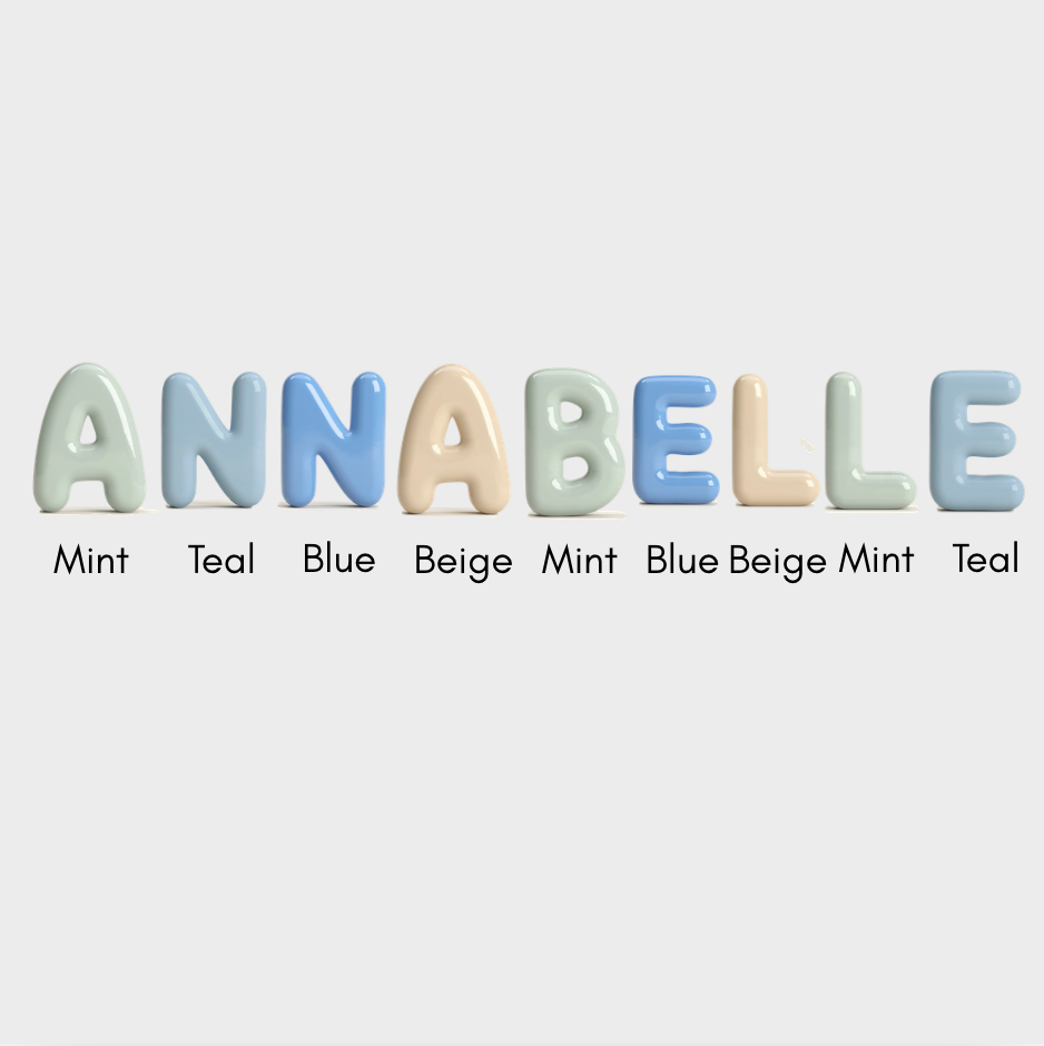 Ceramic Hanging Letters - Pack of 9