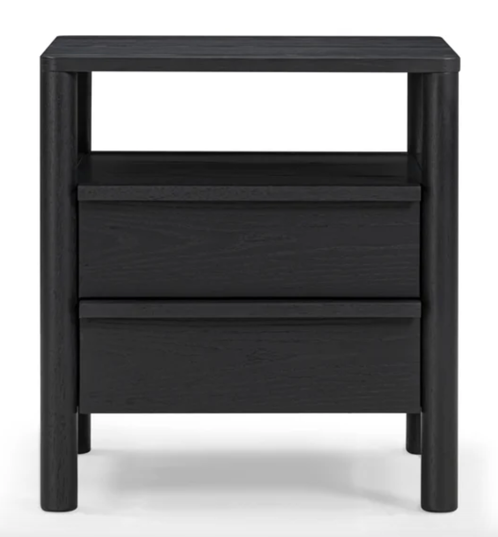 Tyra Black Ash Nightstand - image 2